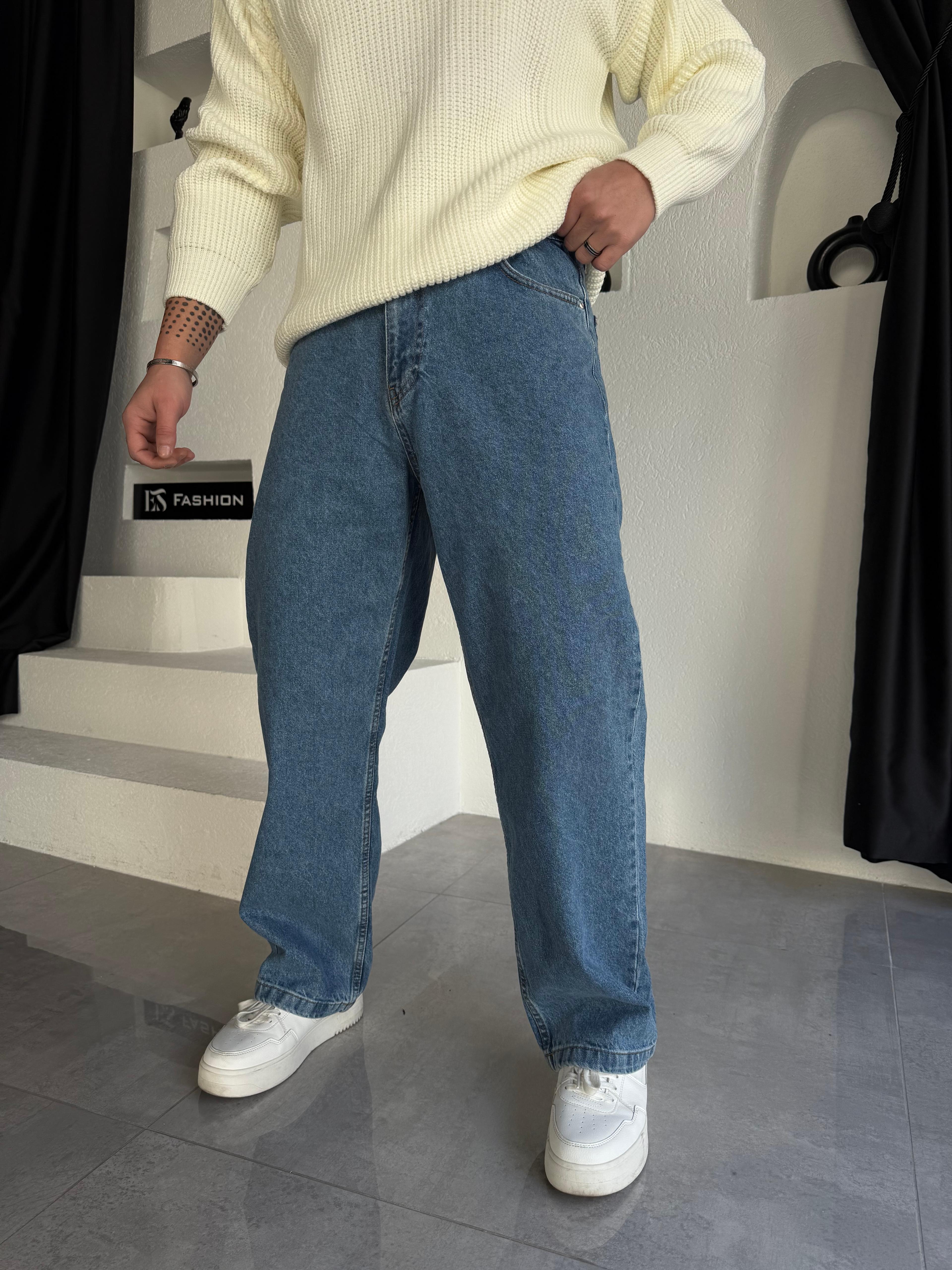 Baggy Mavi Fit Jeans