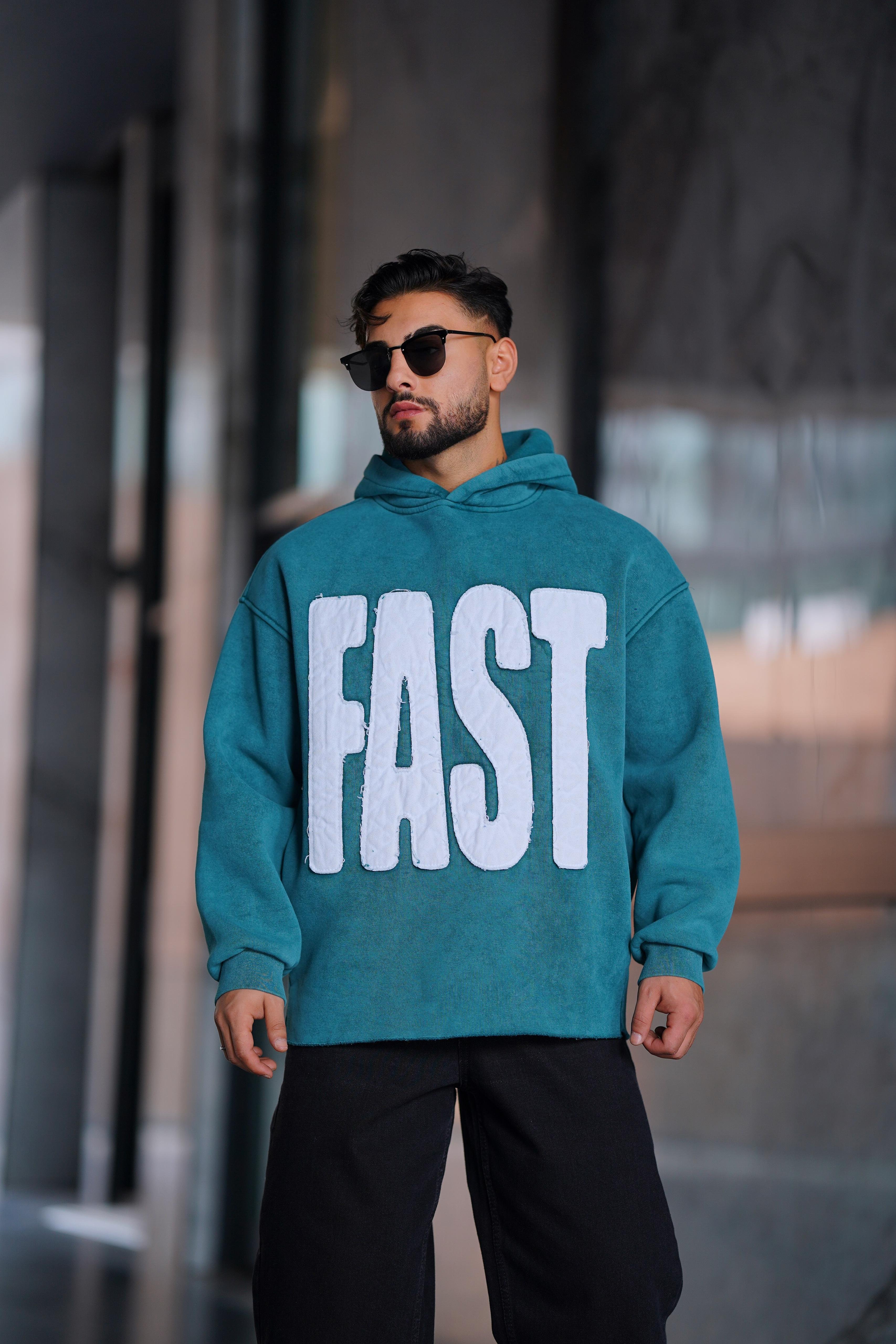 YIKAMALI BASKI DETAYLI OVERSİZE SWEAT