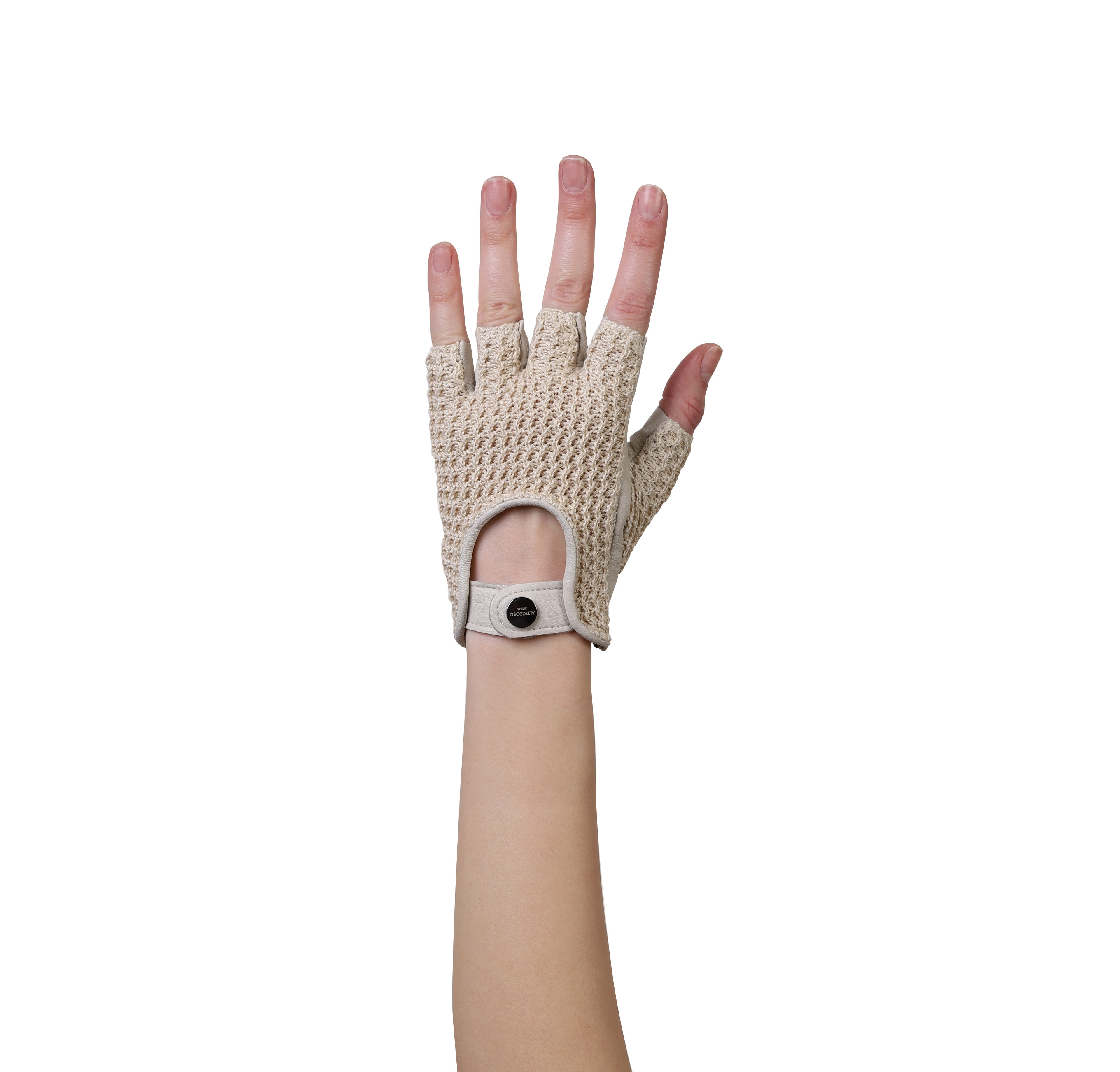 Maglia Fingerless Leather Driving Gloves for Women