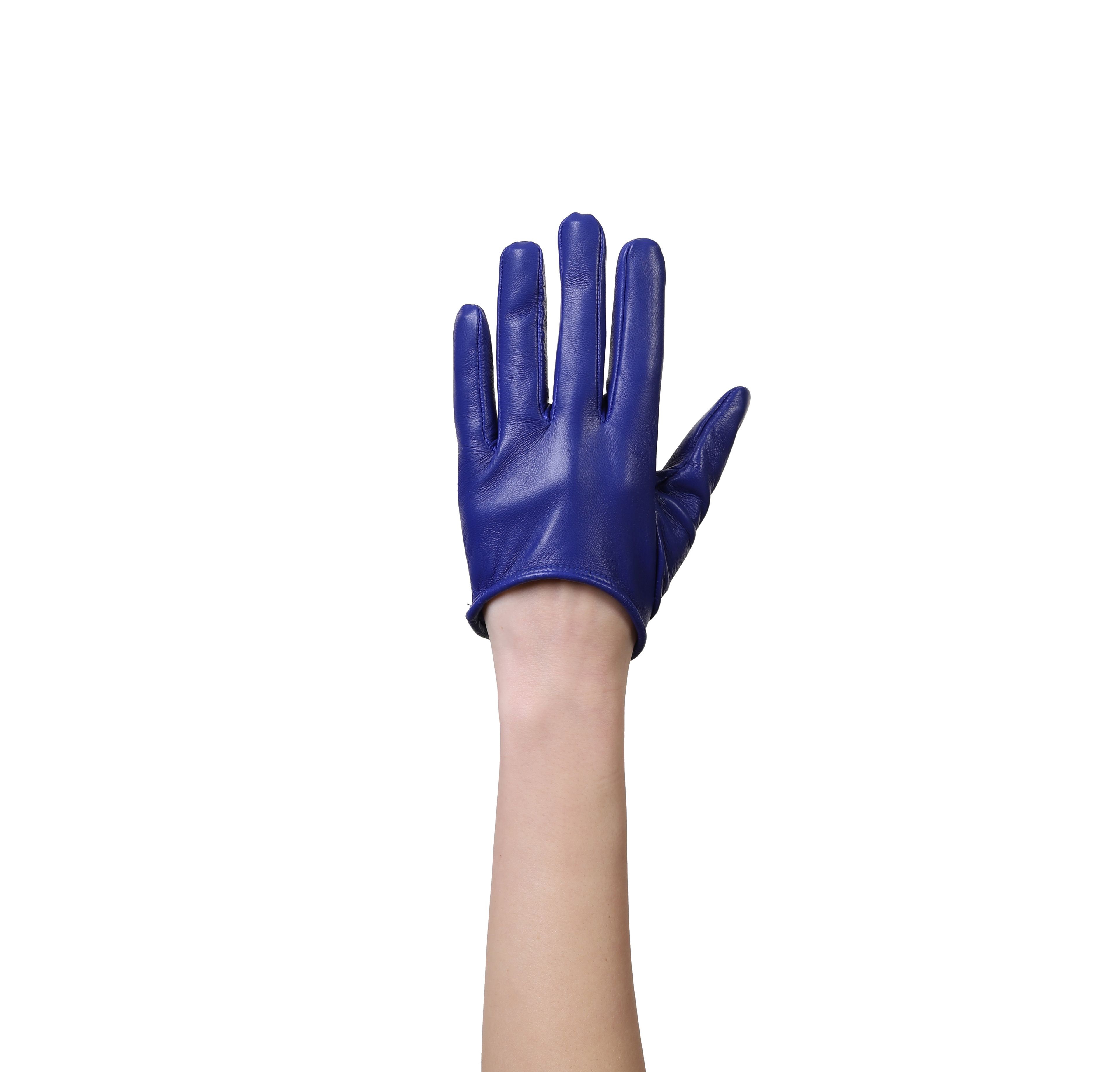 Azure Unlined Leather Gloves for Women