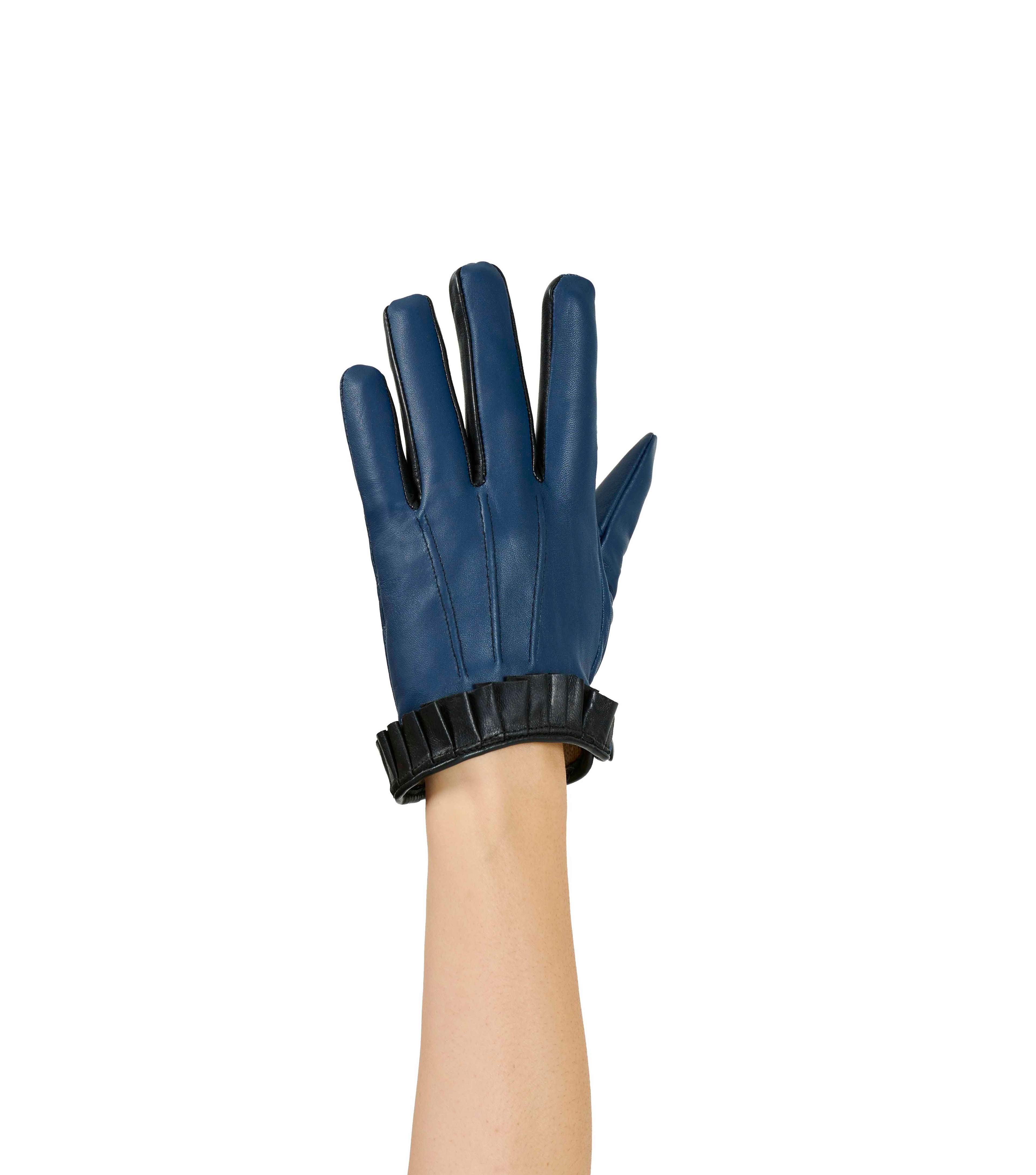Farfalle Bow Leather Gloves for Women