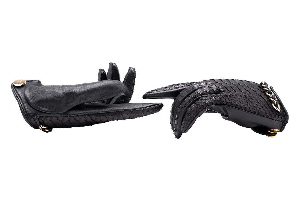 Belezza Handschuhe Aus Pythonhaut für Damen 
