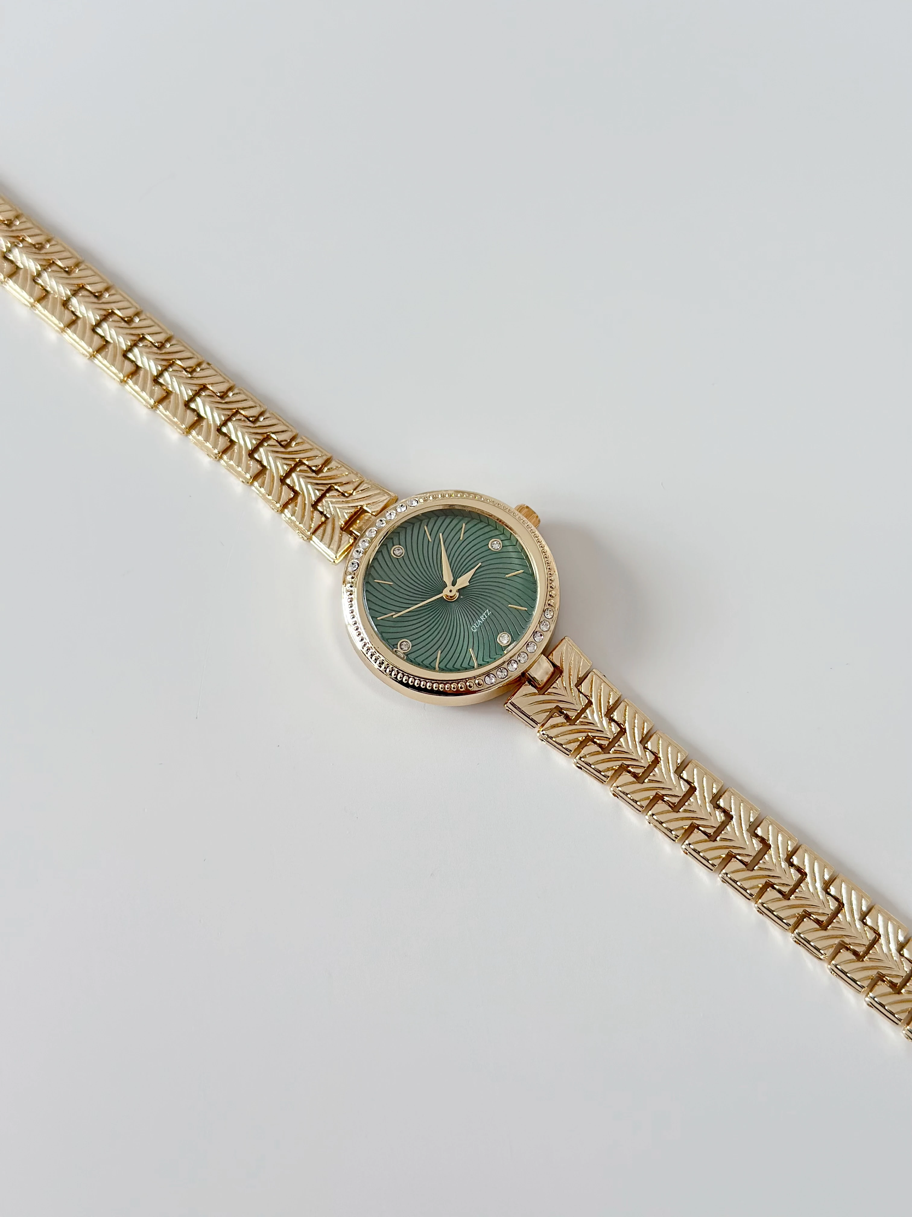 Lucky Gold Yeşil Saat