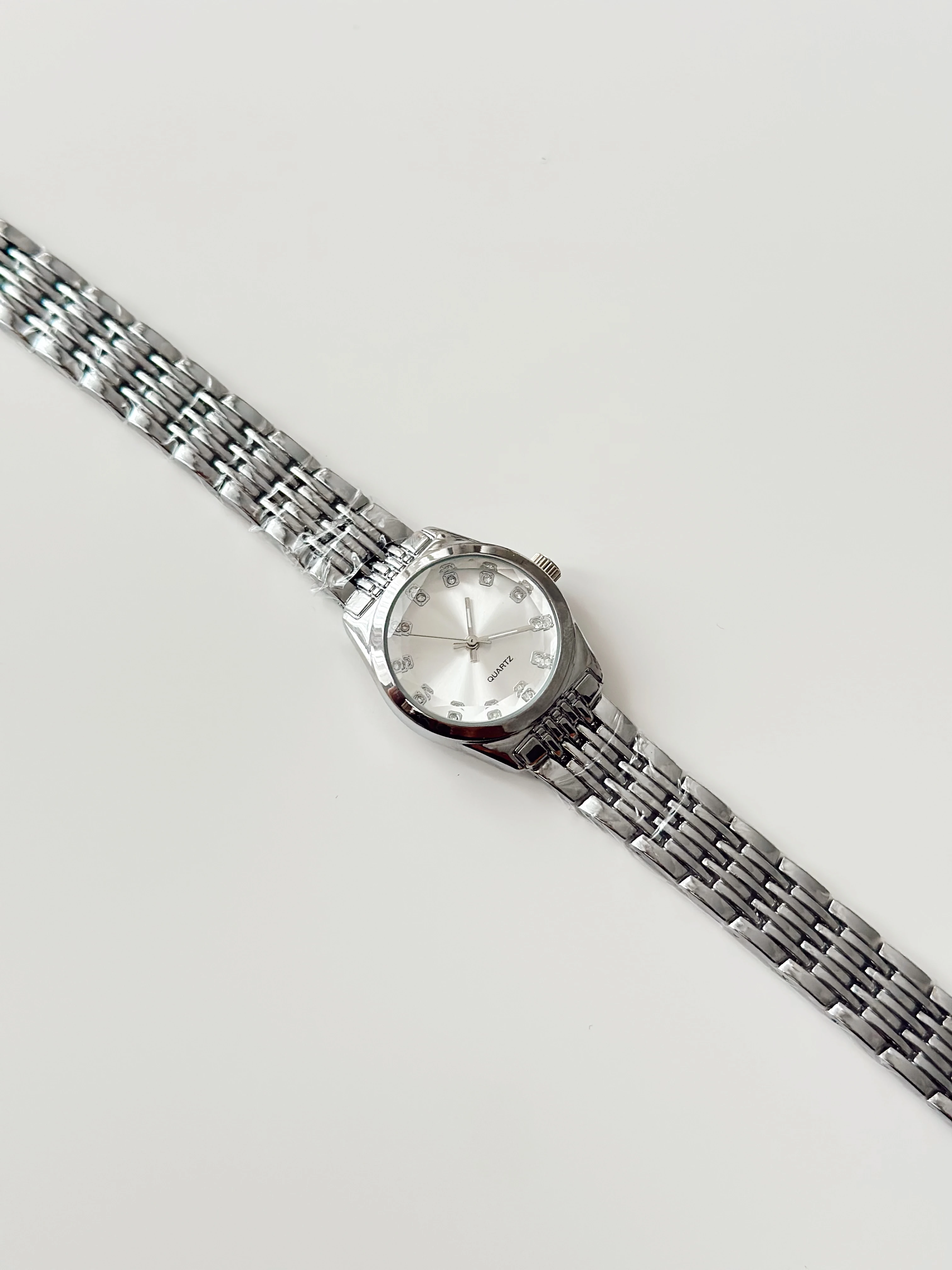 London Rodyum Beyaz Saat