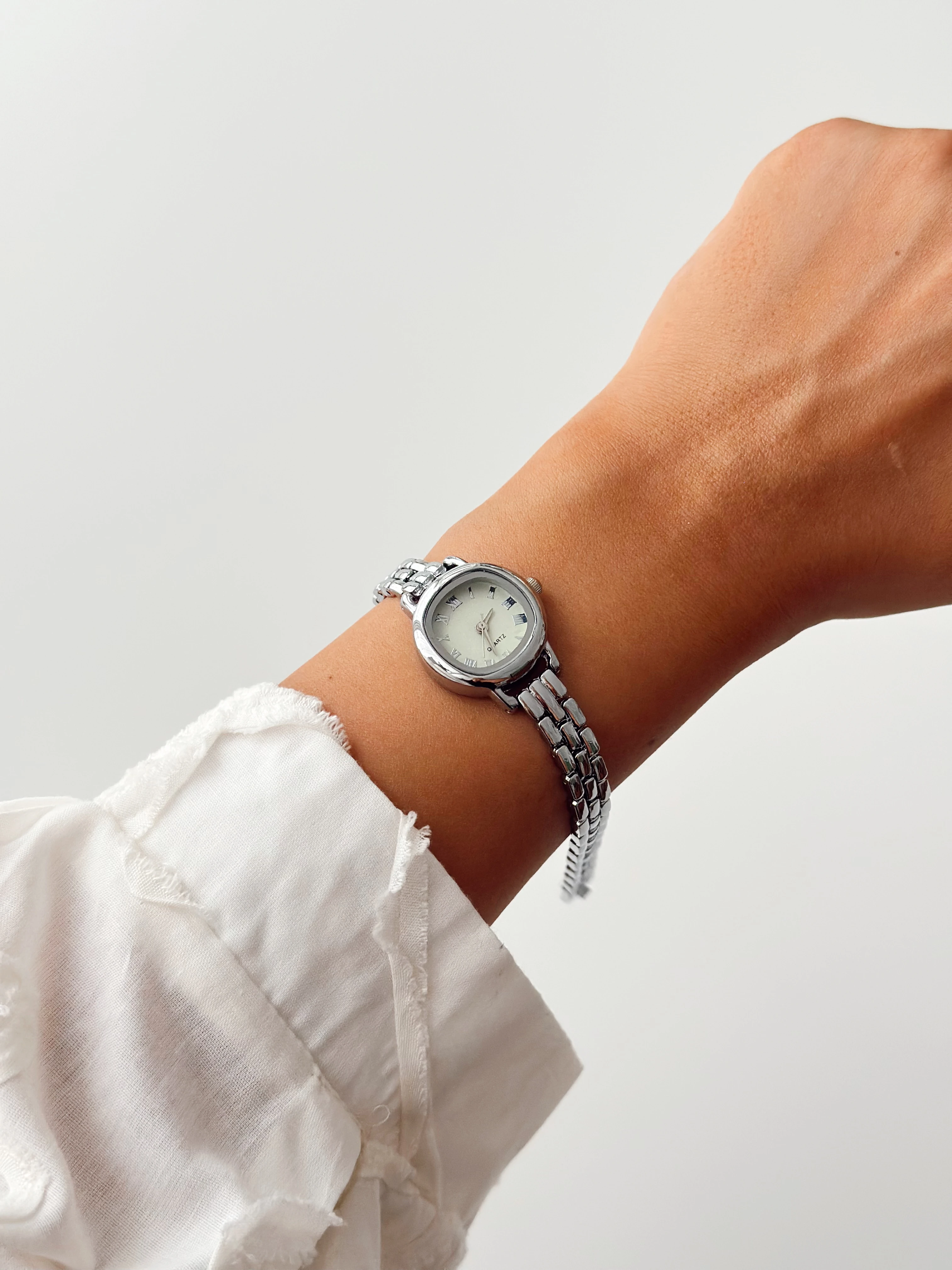 Maun Rodyum Yeşil Saat