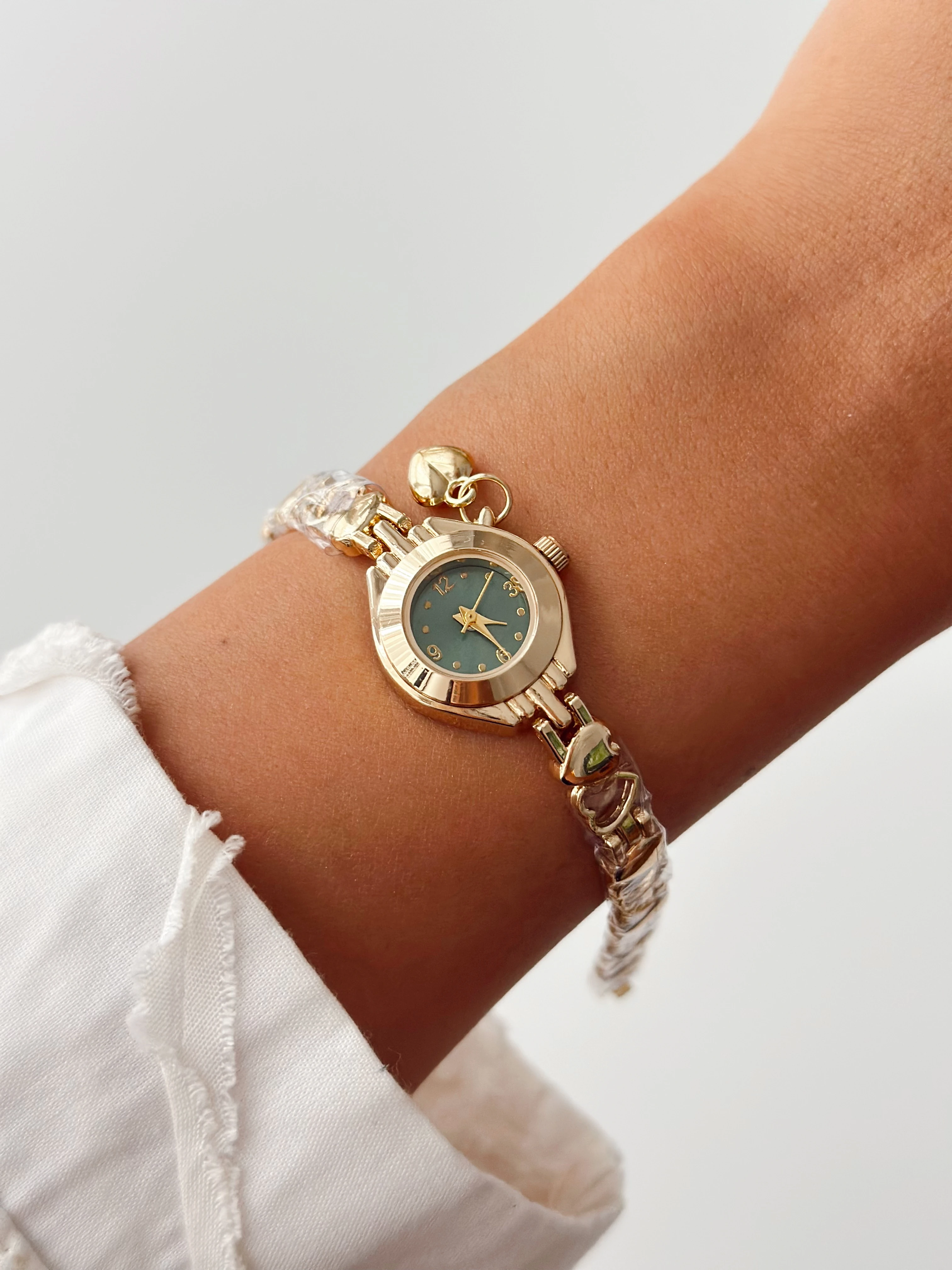 Lilibet Gold Yeşil Saat