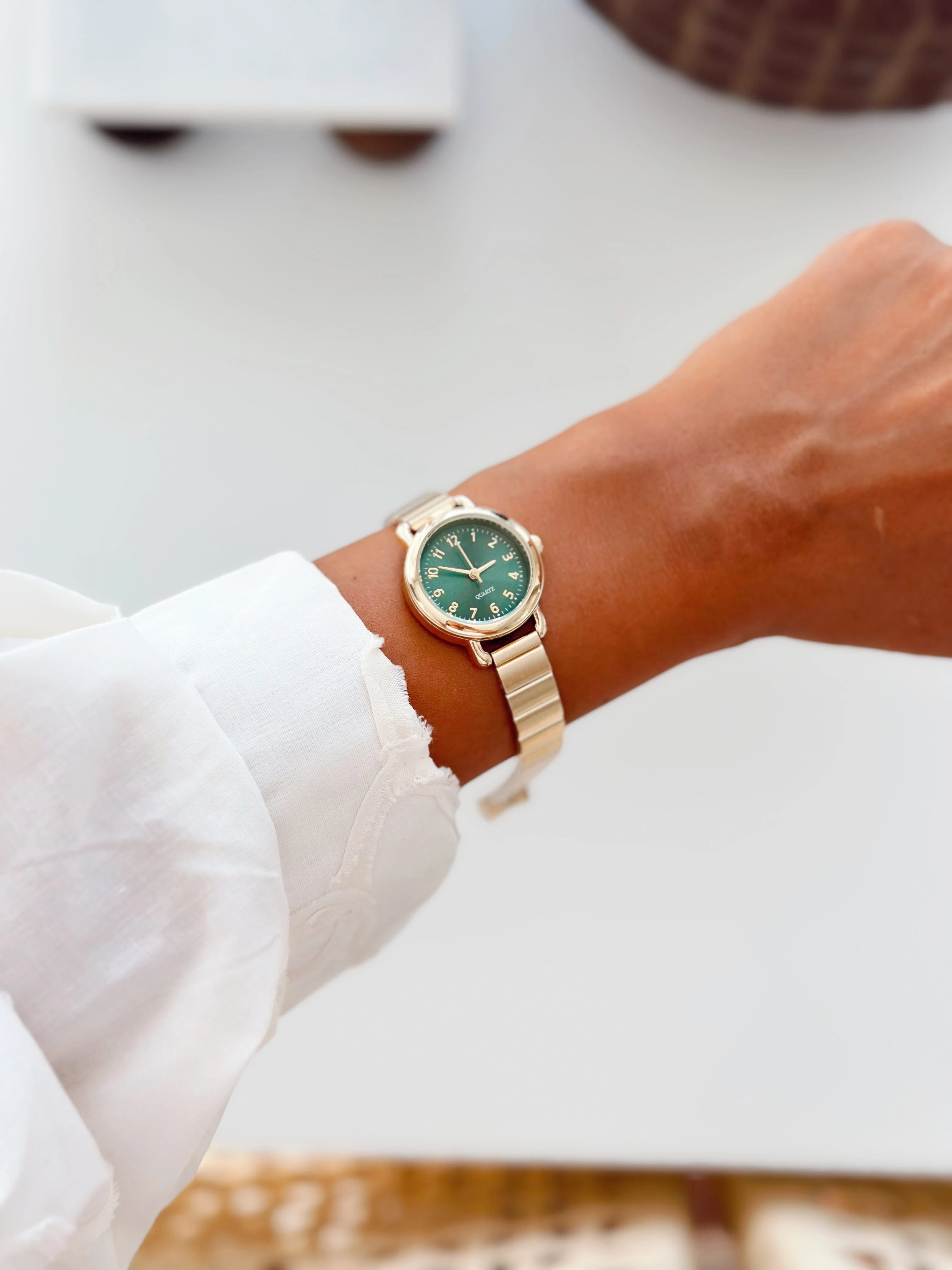 Artista Gold Yeşil Saat