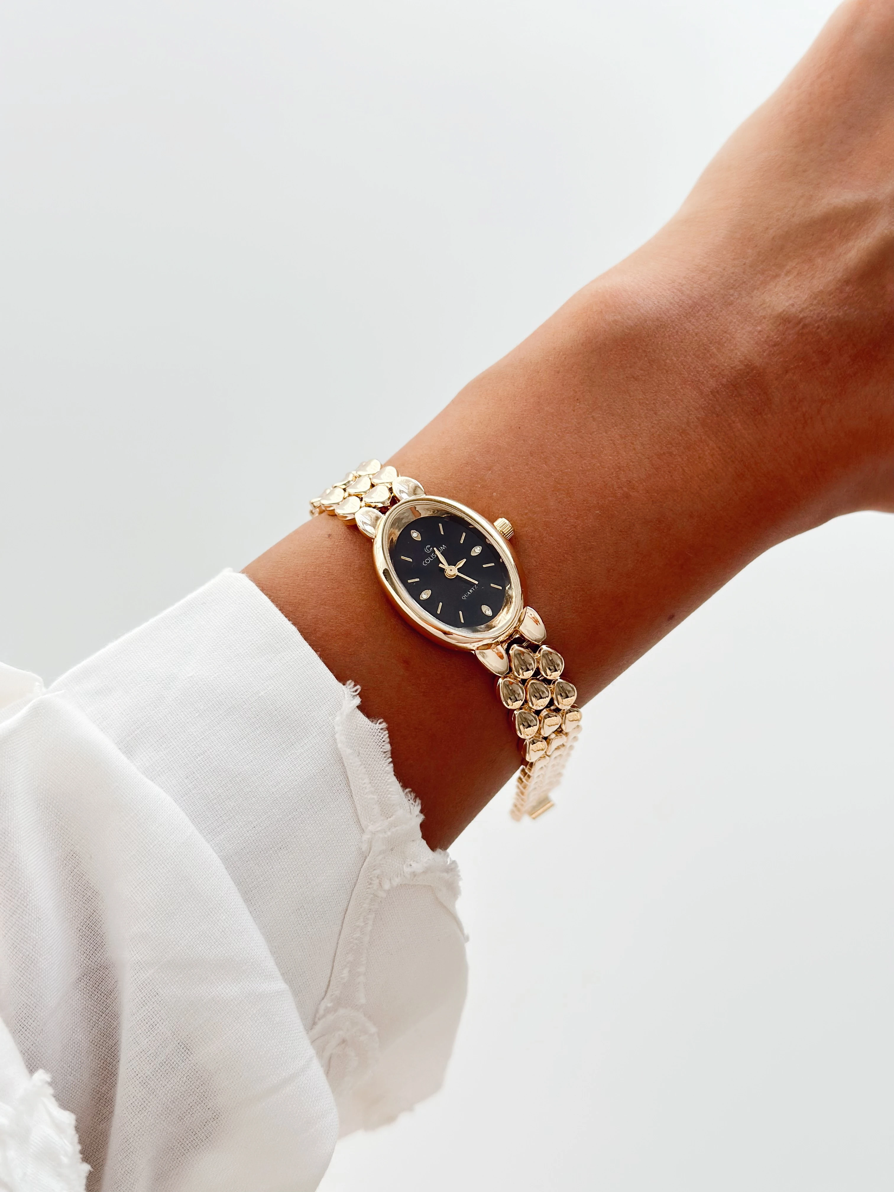 Aurora Gold Siyah Saat