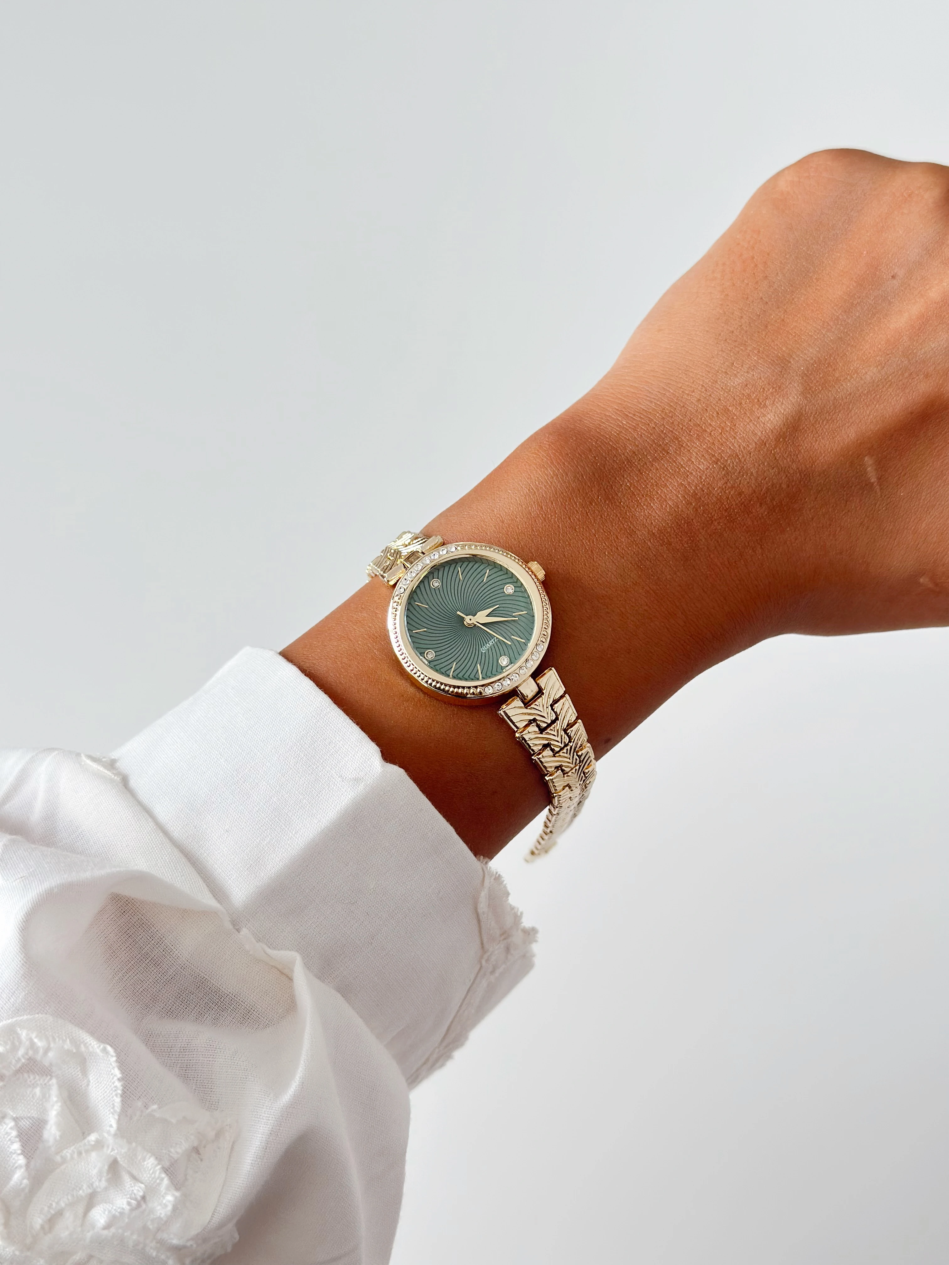 Lucky Gold Yeşil Saat