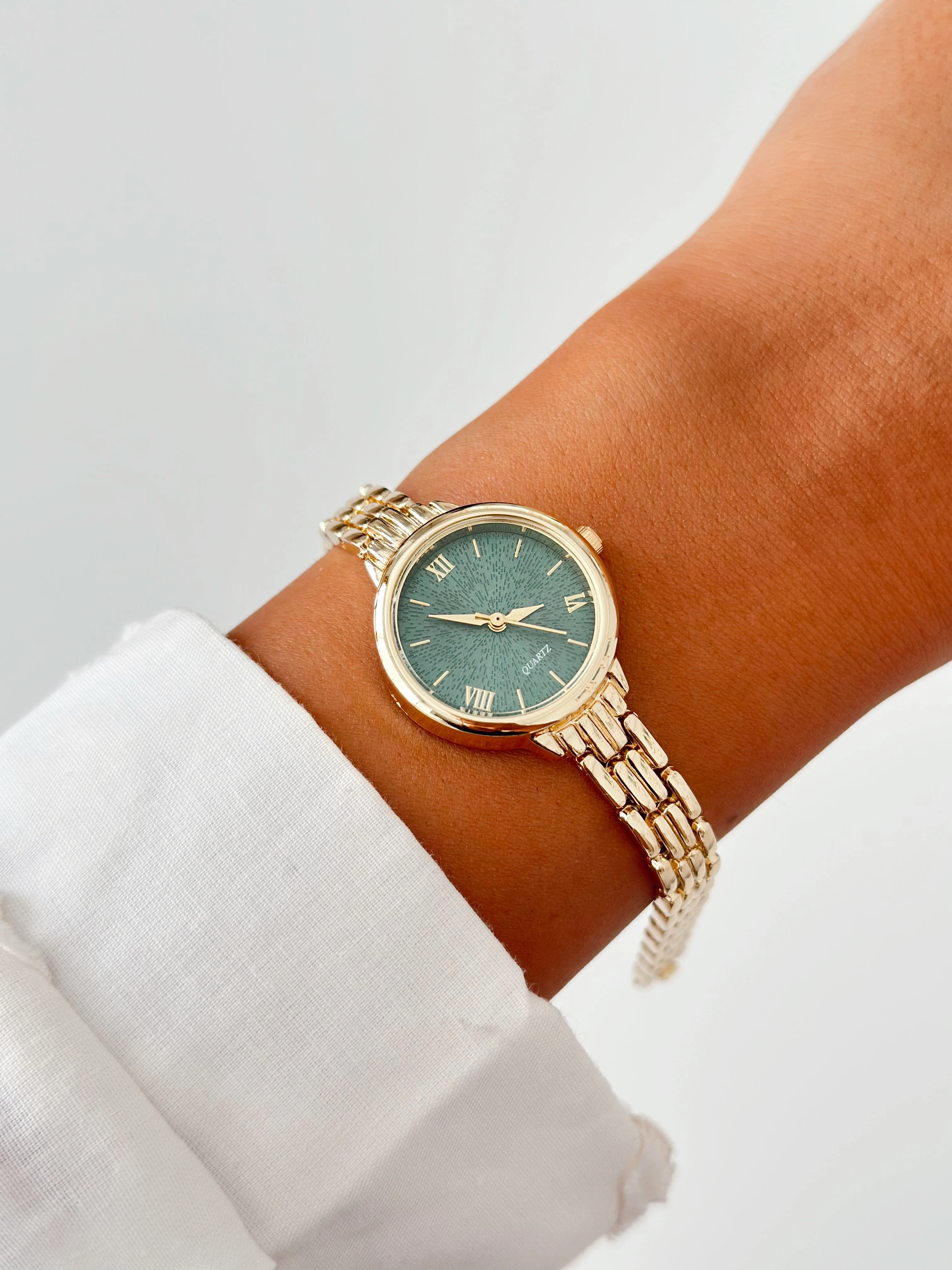 Neud Gold Yeşil Saat