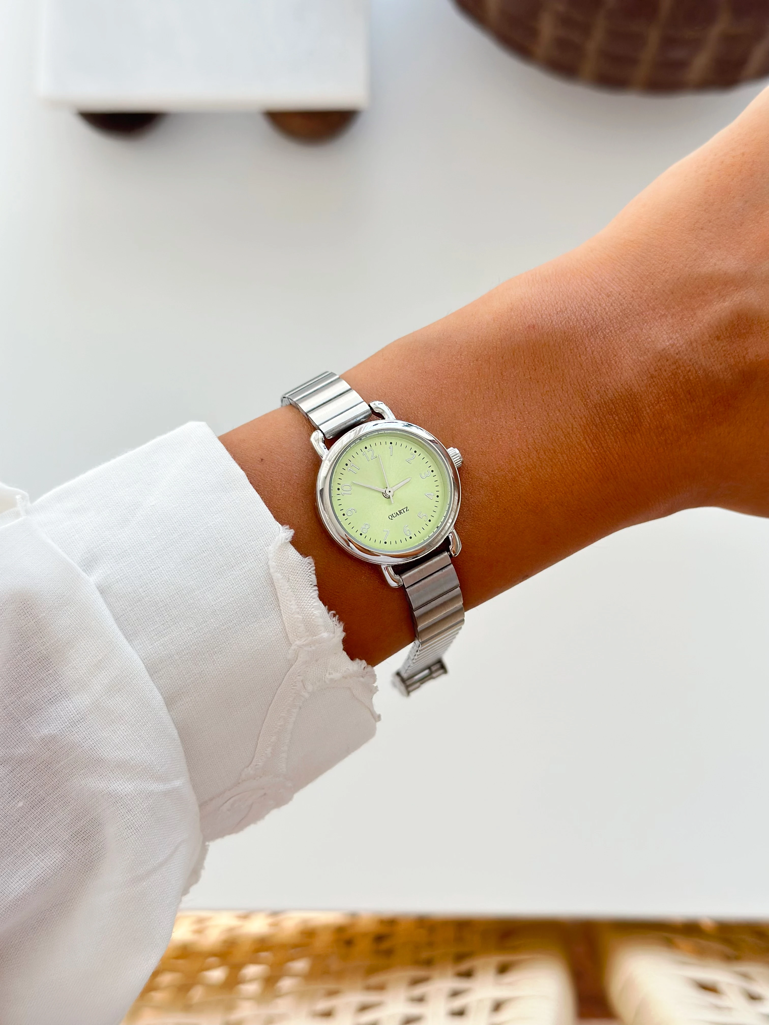 Artista Rodyum Yeşil Saat