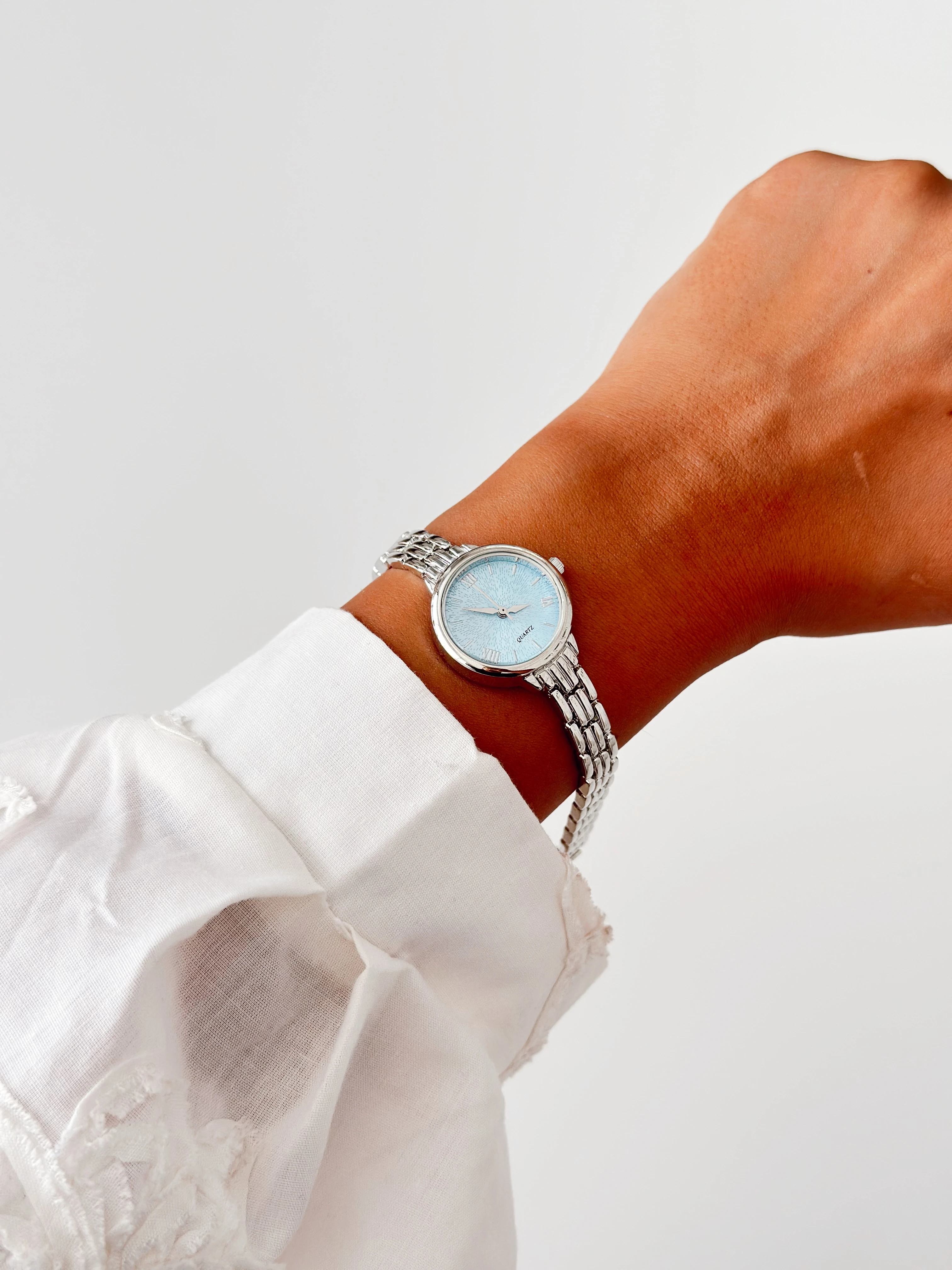 Neud Rodyum Mavi Saat