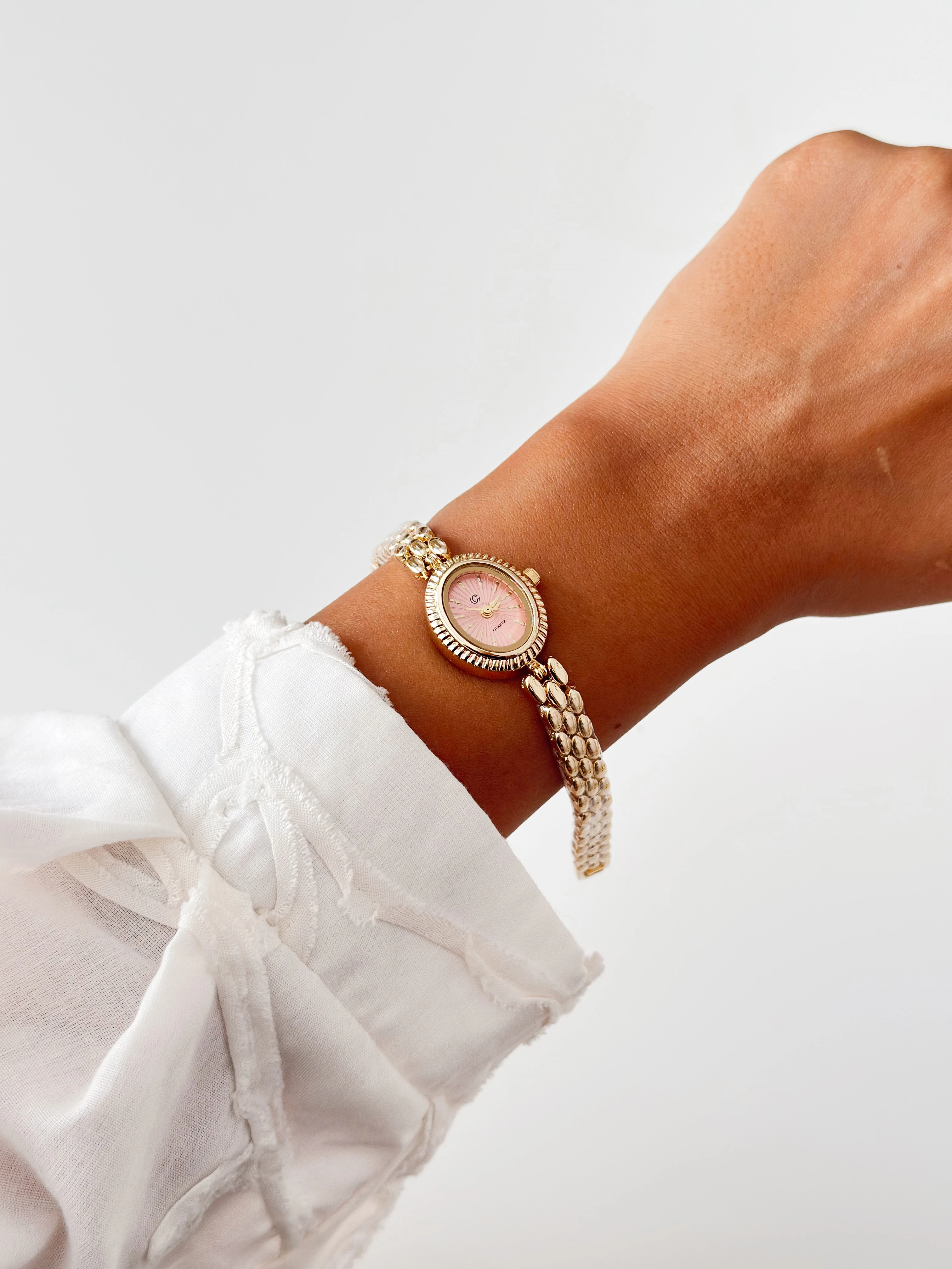 Barok Gold Pembe Saat