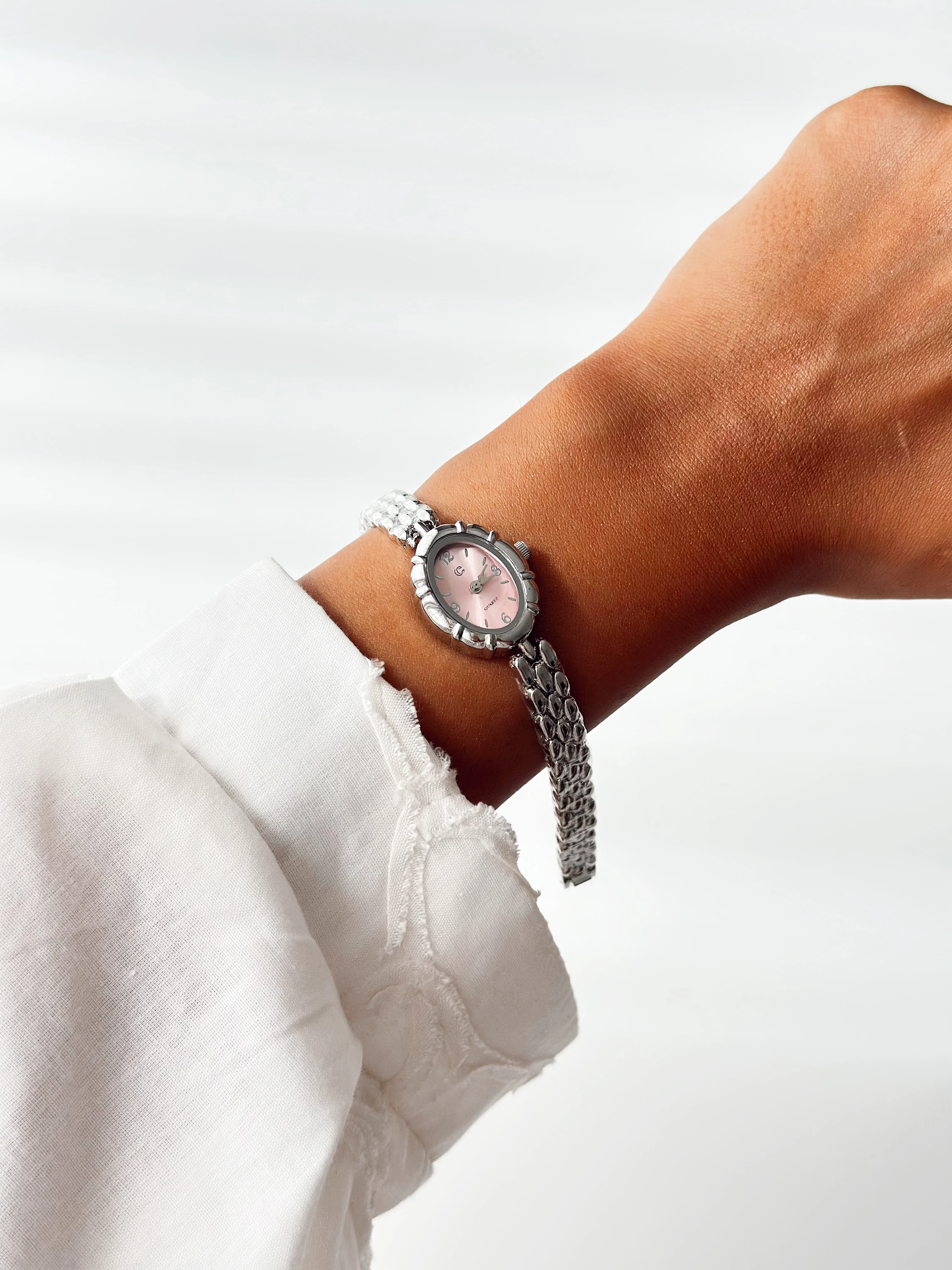 Marquret Rodyum Pembe Saat