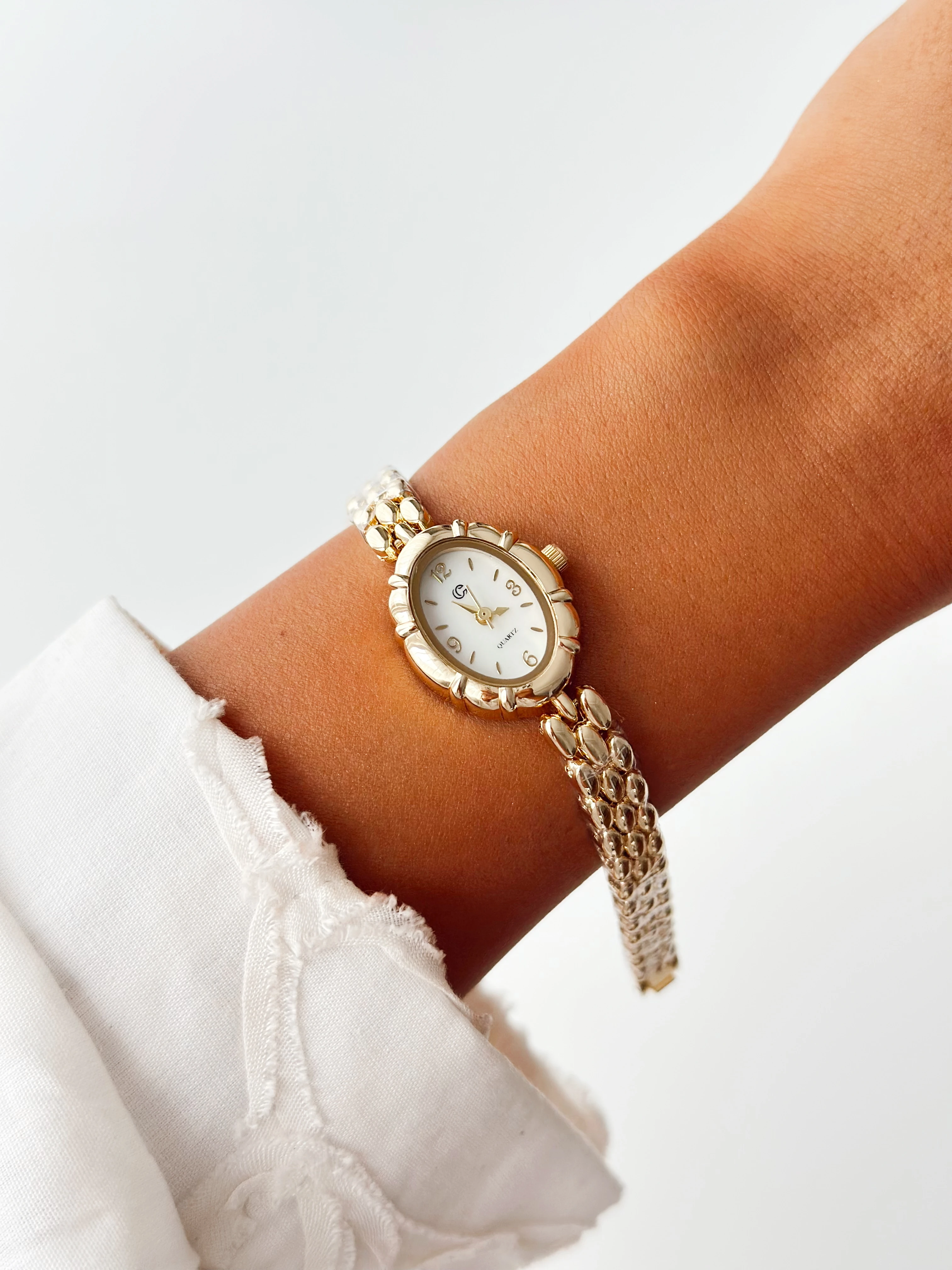 Marquret Gold Beyaz Saat