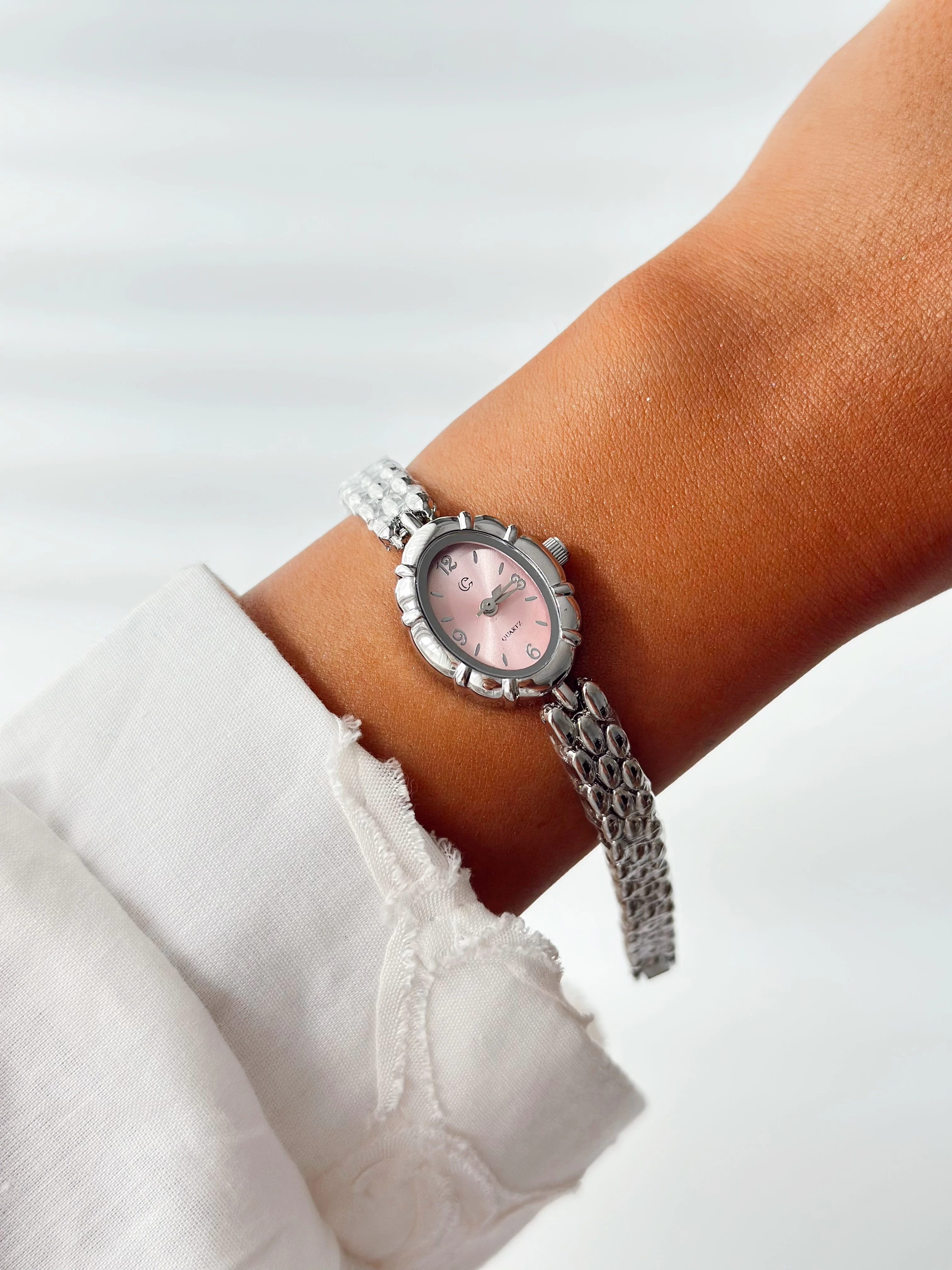 Marquret Rodyum Pembe Saat