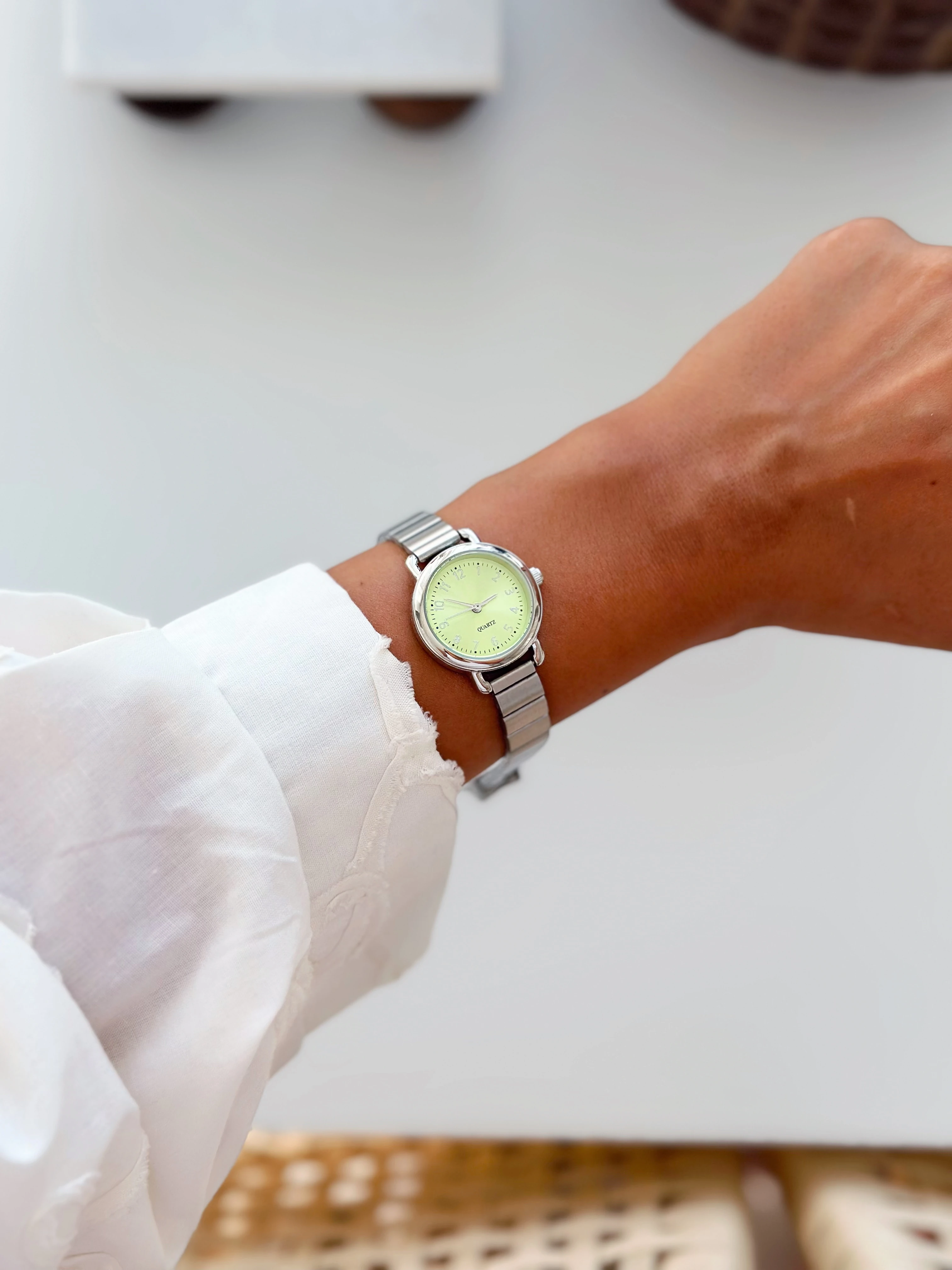 Artista Rodyum Yeşil Saat