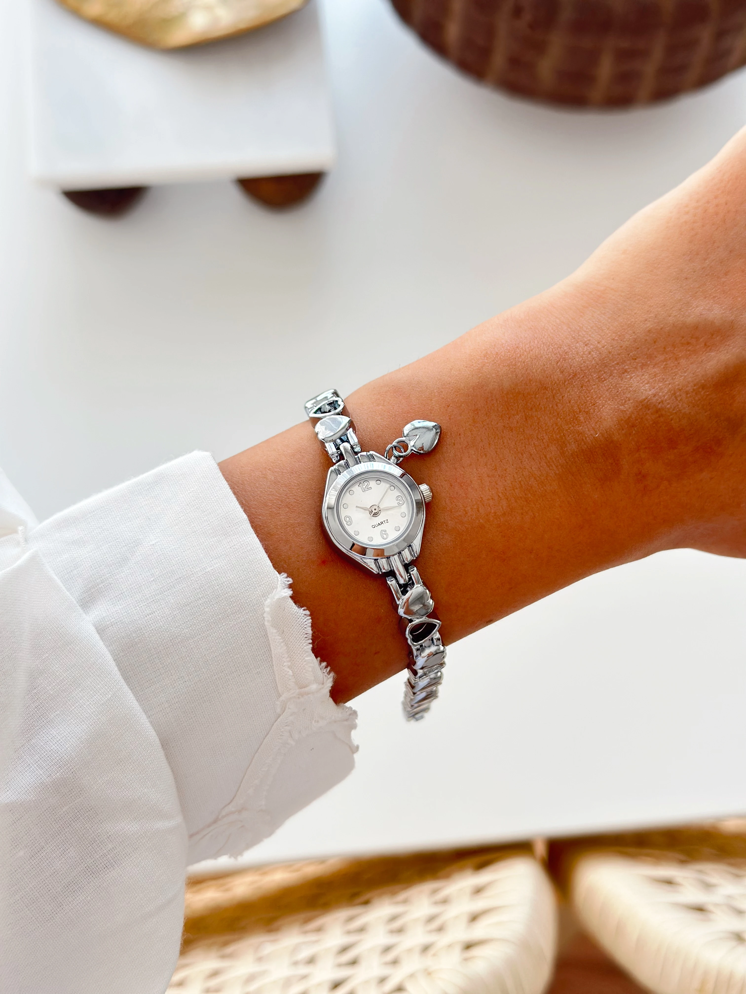 Lilibet Rodyum Beyaz Saat