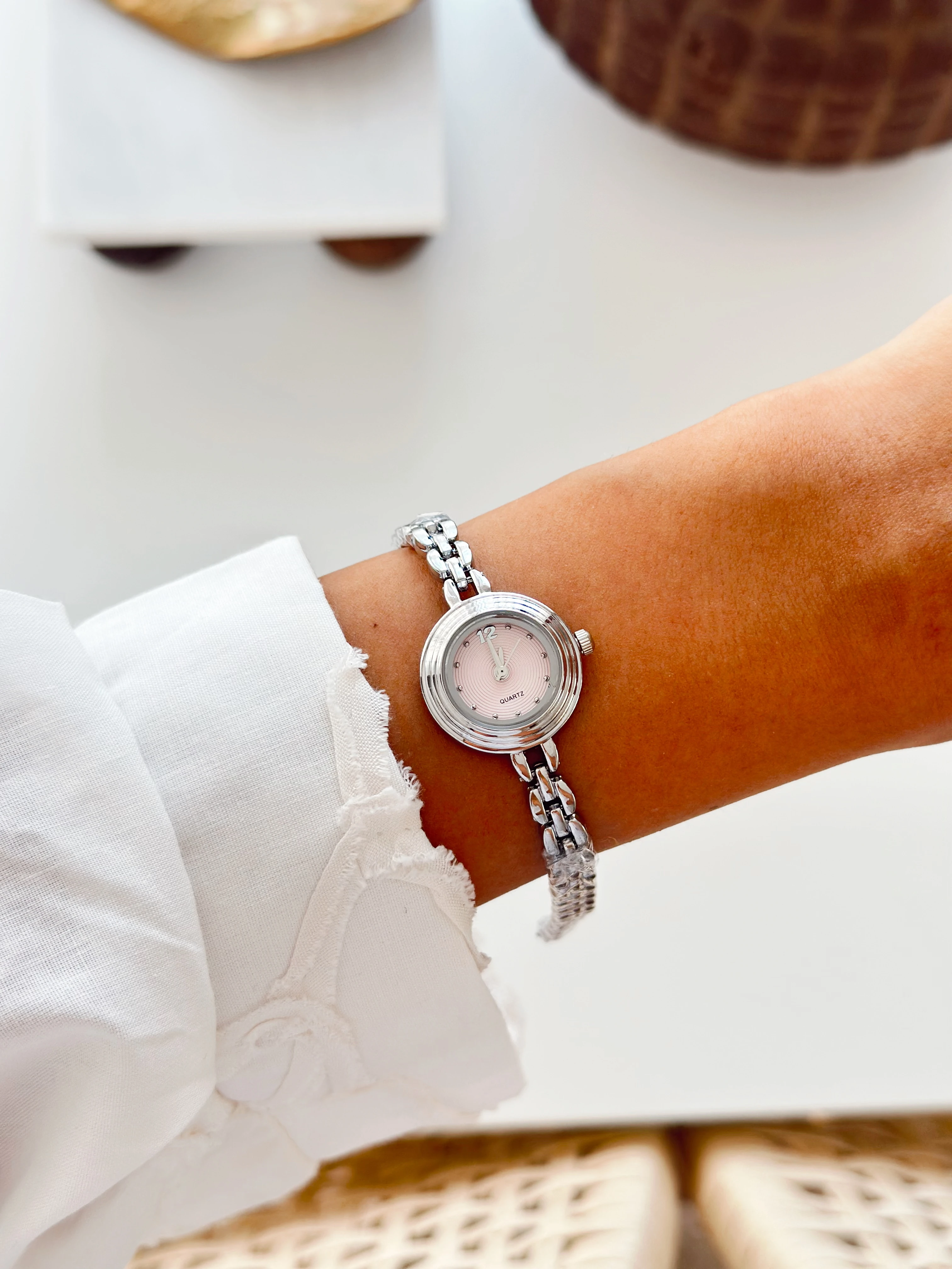 Bebe Rodyum Pembe Saat