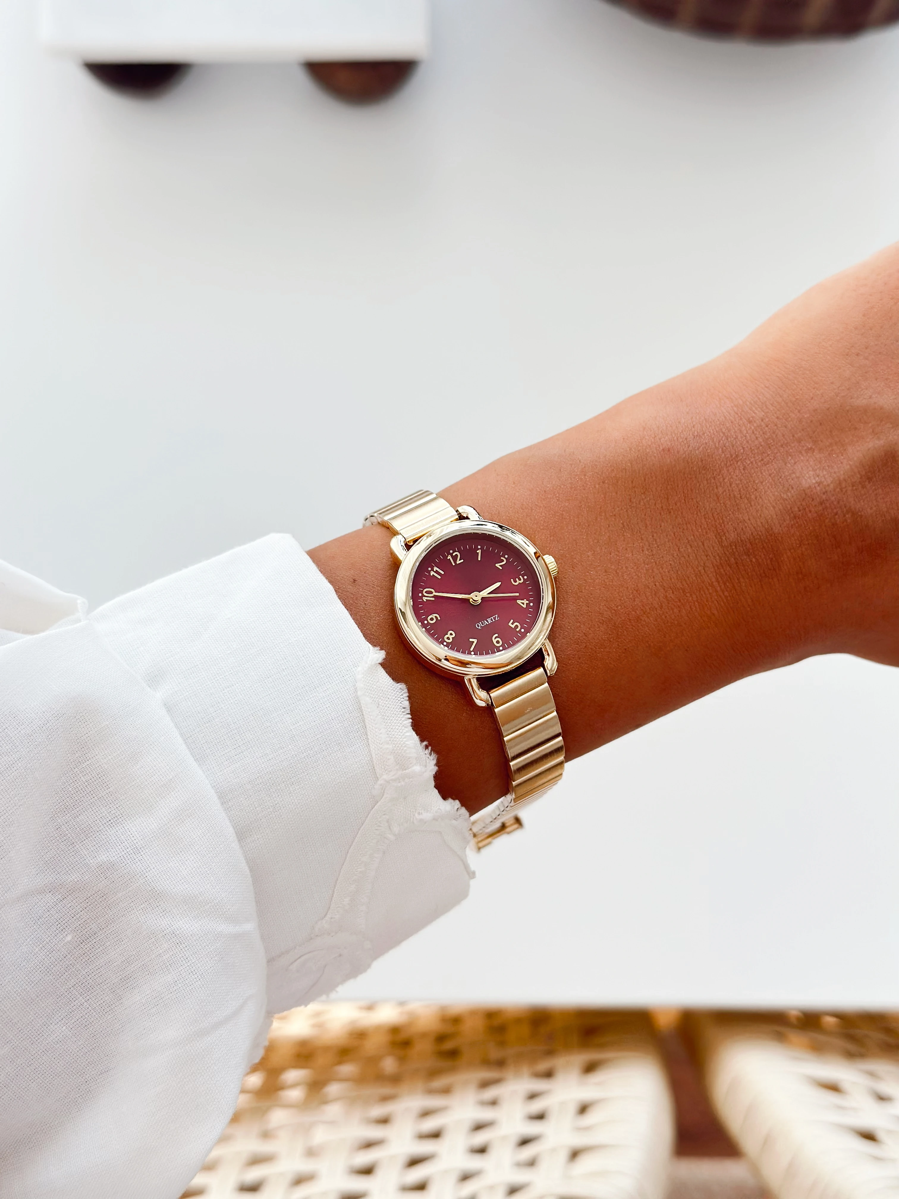 Aritsta Gold Bordo Saat