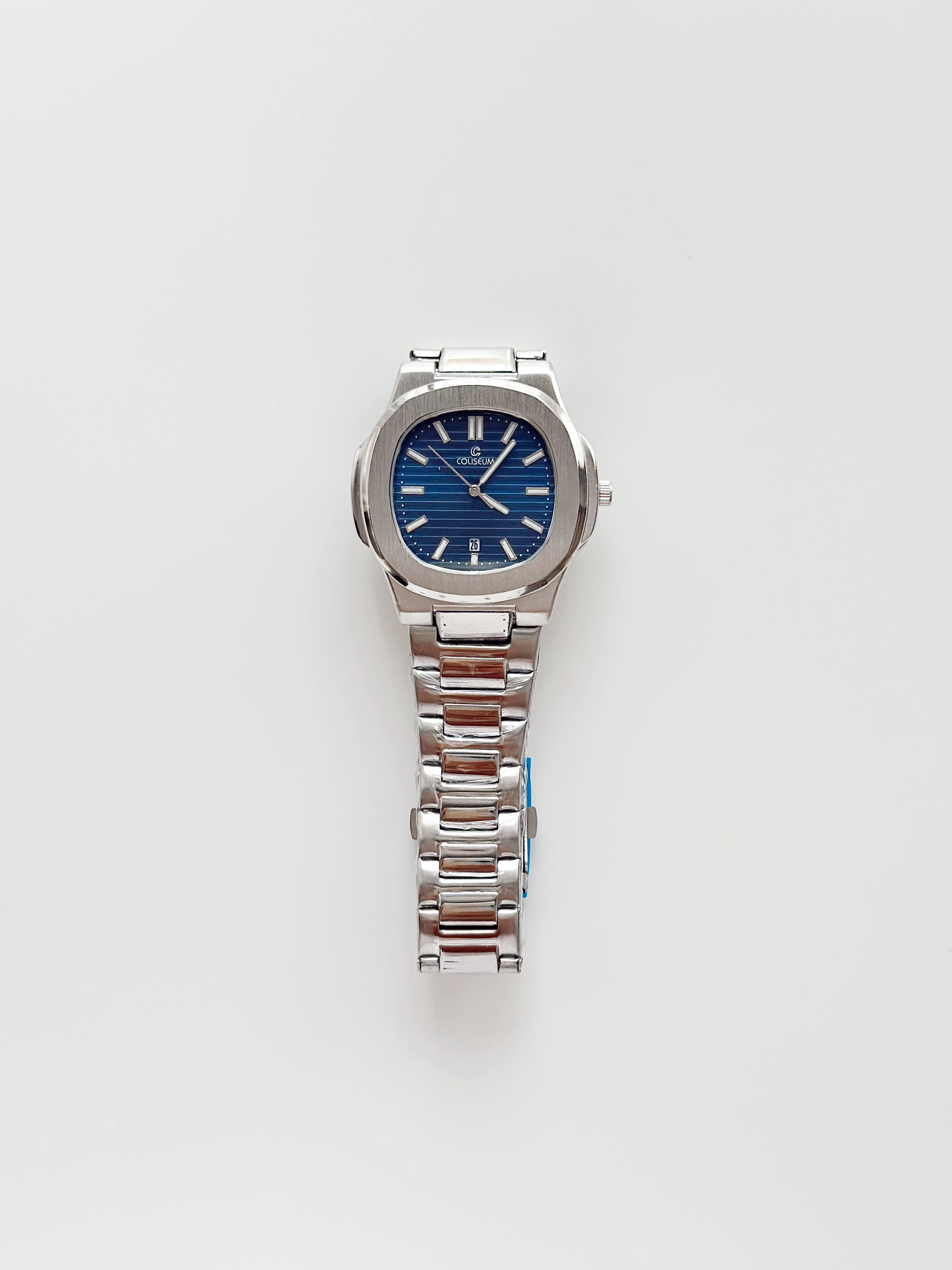 Aquid Rodyum Lacivert Saat