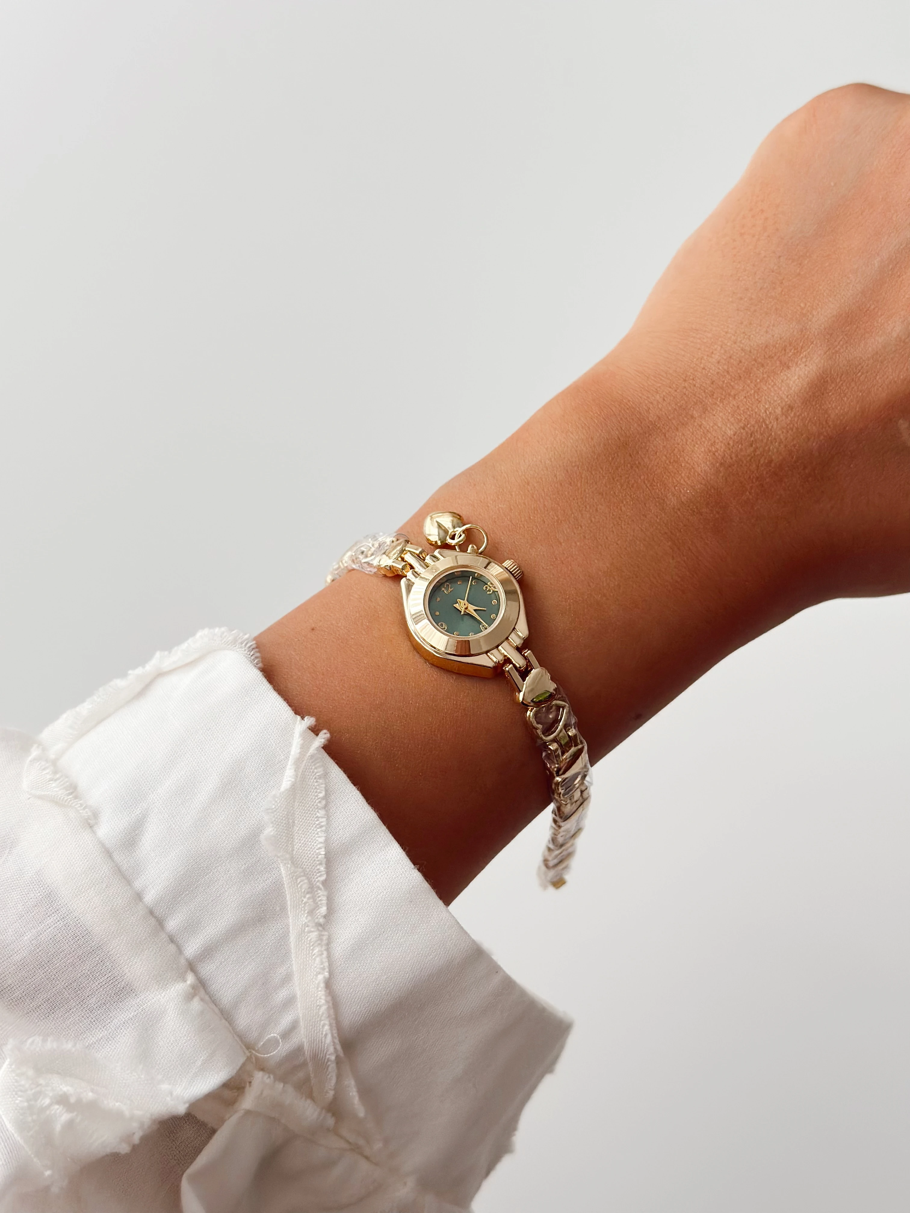 Lilibet Gold Yeşil Saat