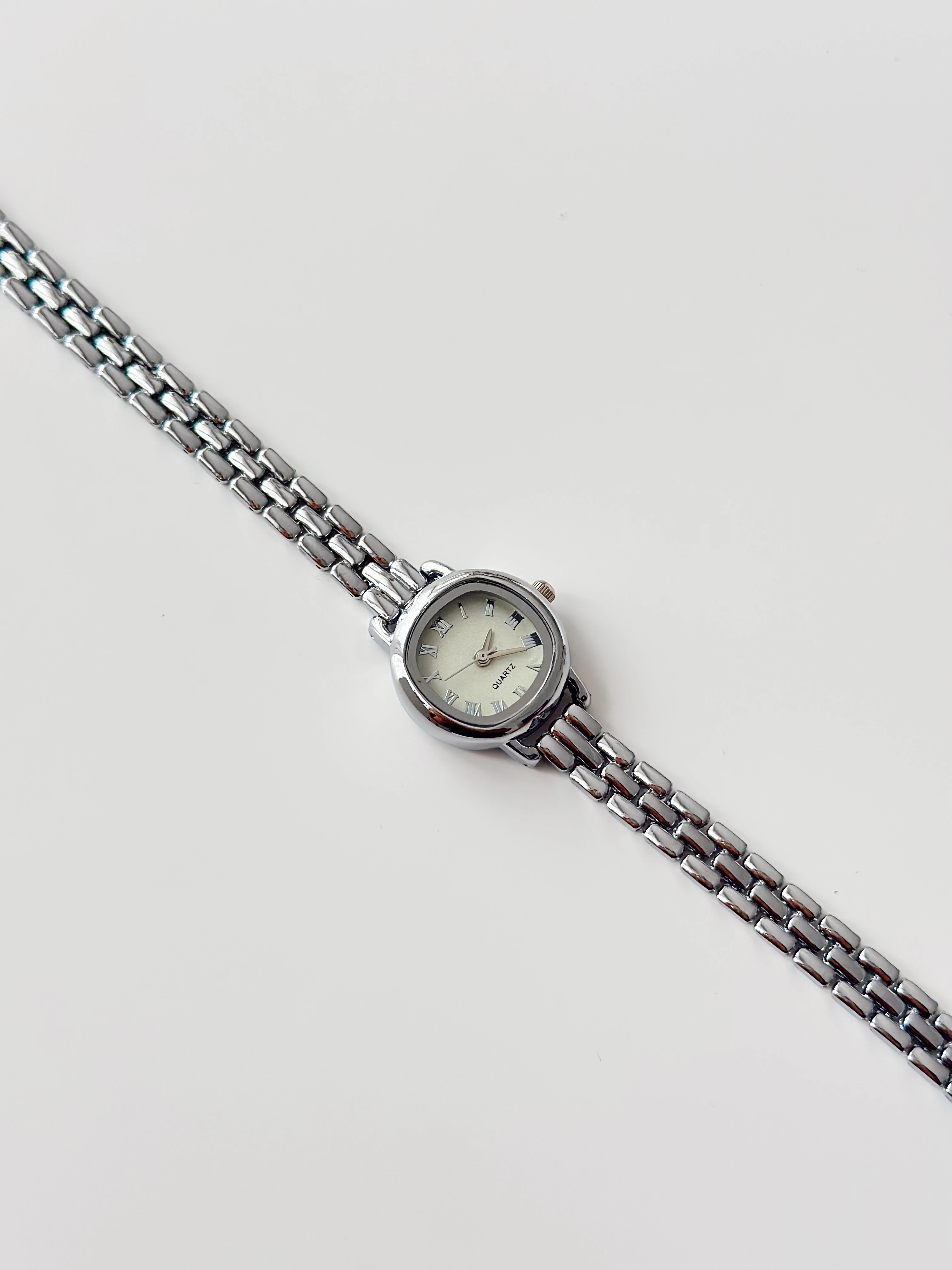 Maun Rodyum Yeşil Saat