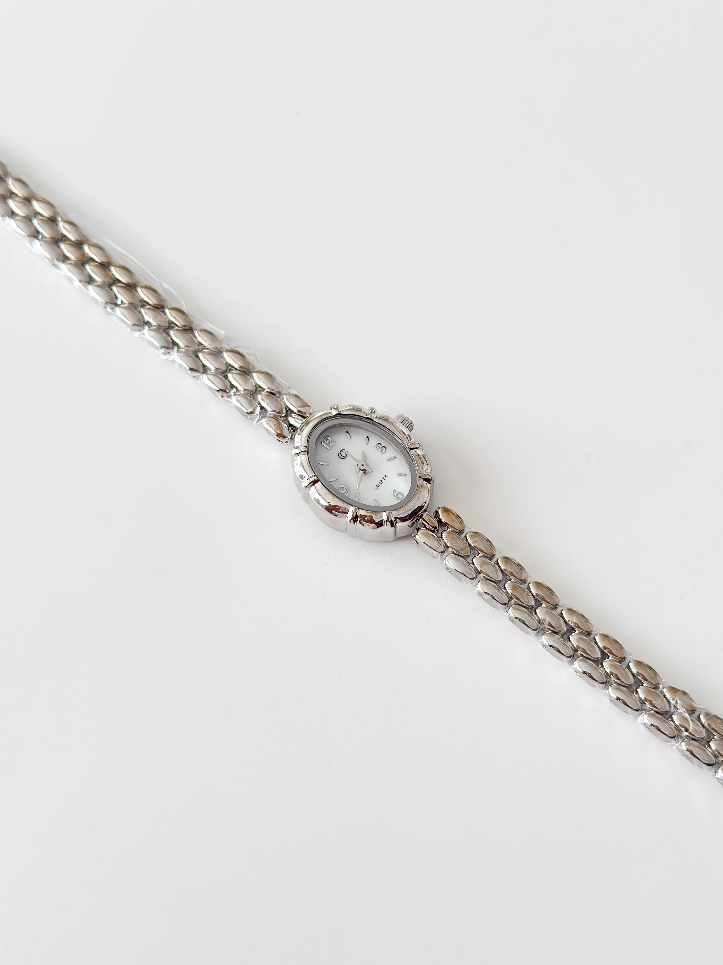 Marquret Rodyum Beyaz Saat