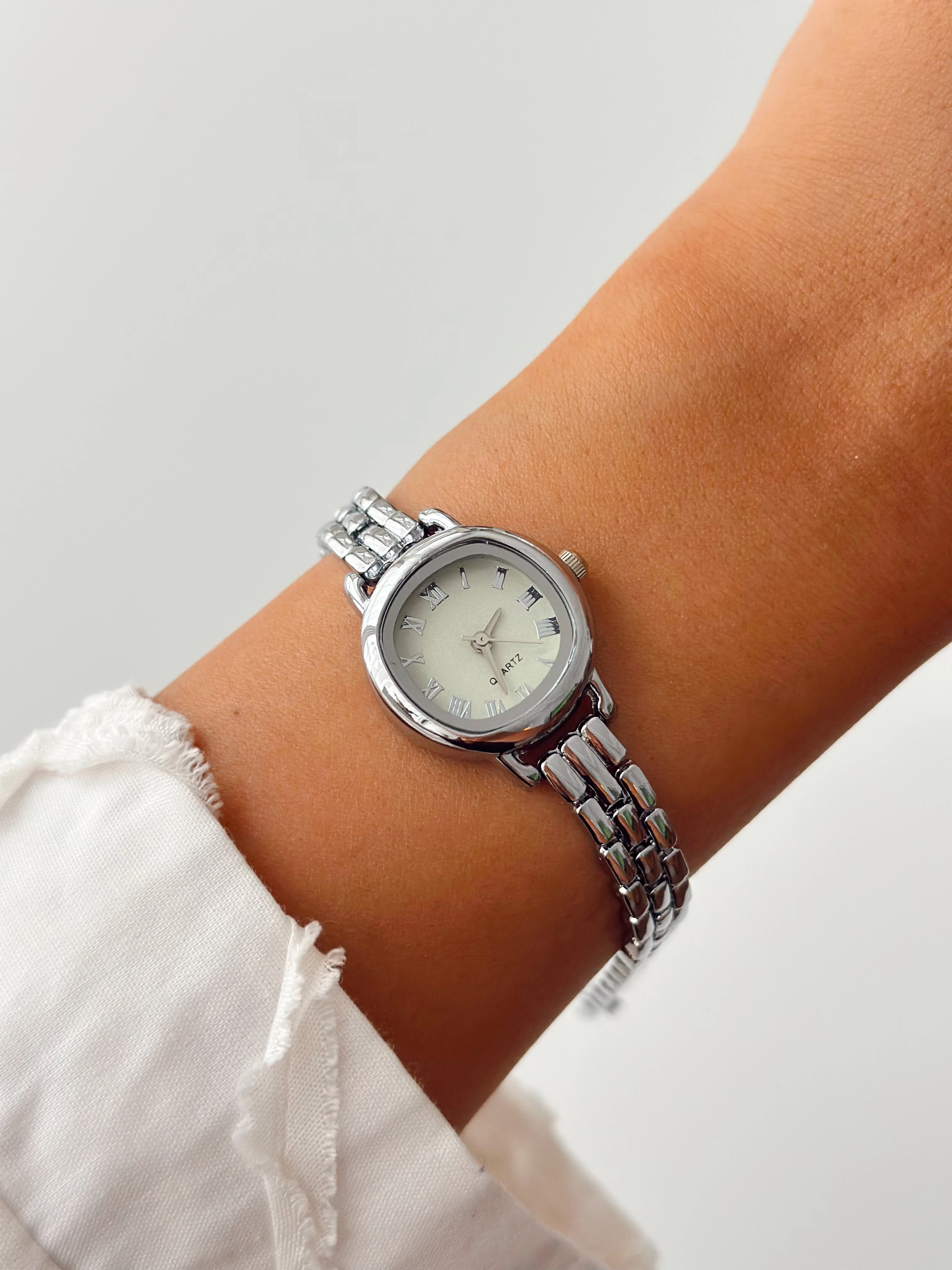 Maun Rodyum Yeşil Saat