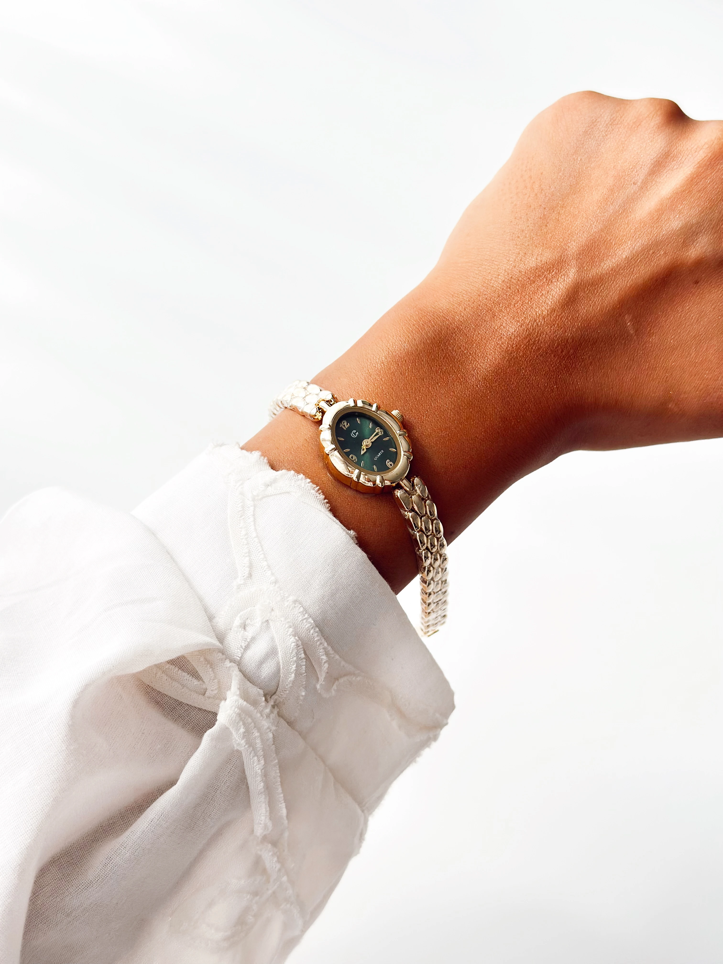 Marquret Gold Yeşil Saat