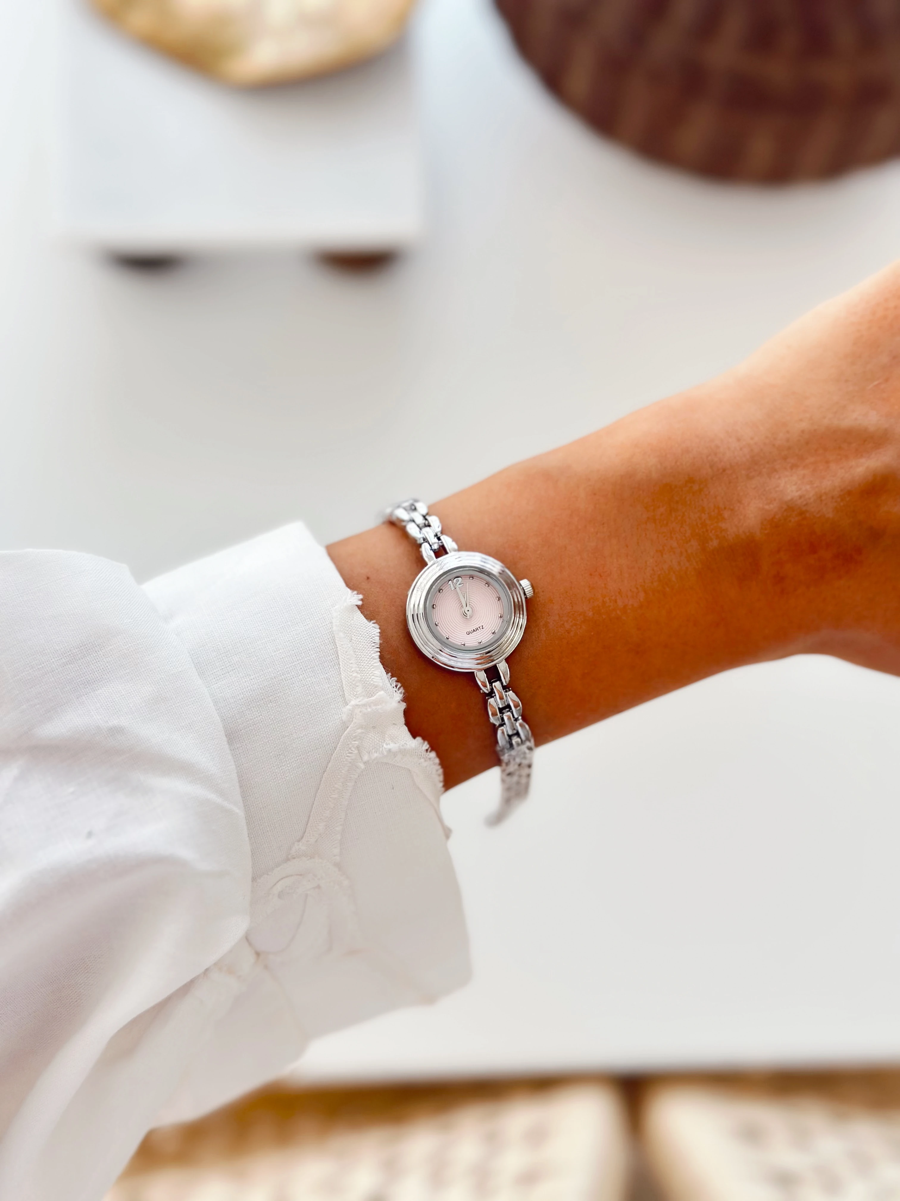 Bebe Rodyum Pembe Saat