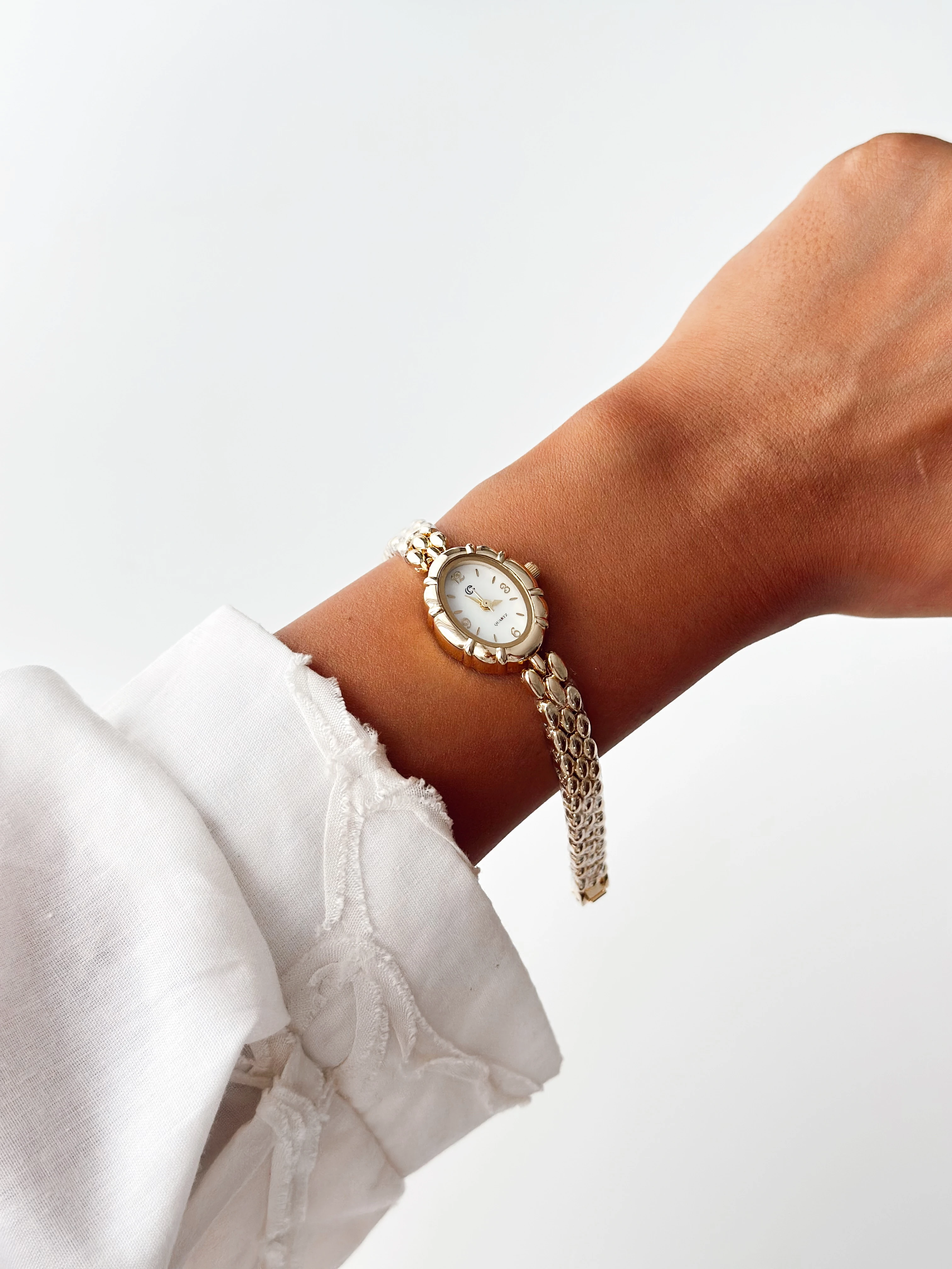 Marquret Gold Beyaz Saat