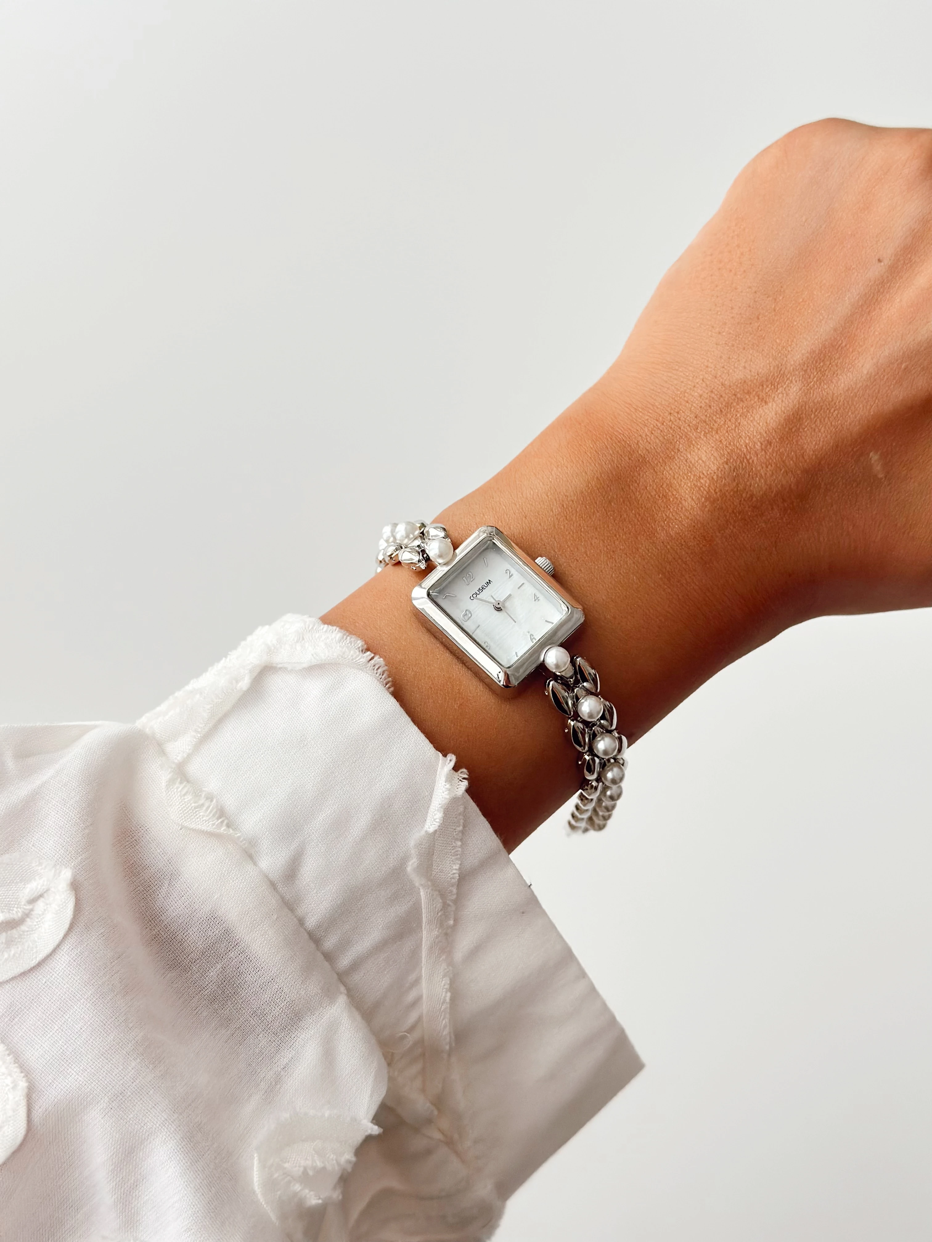 Perin Rodyum Beyaz Saat