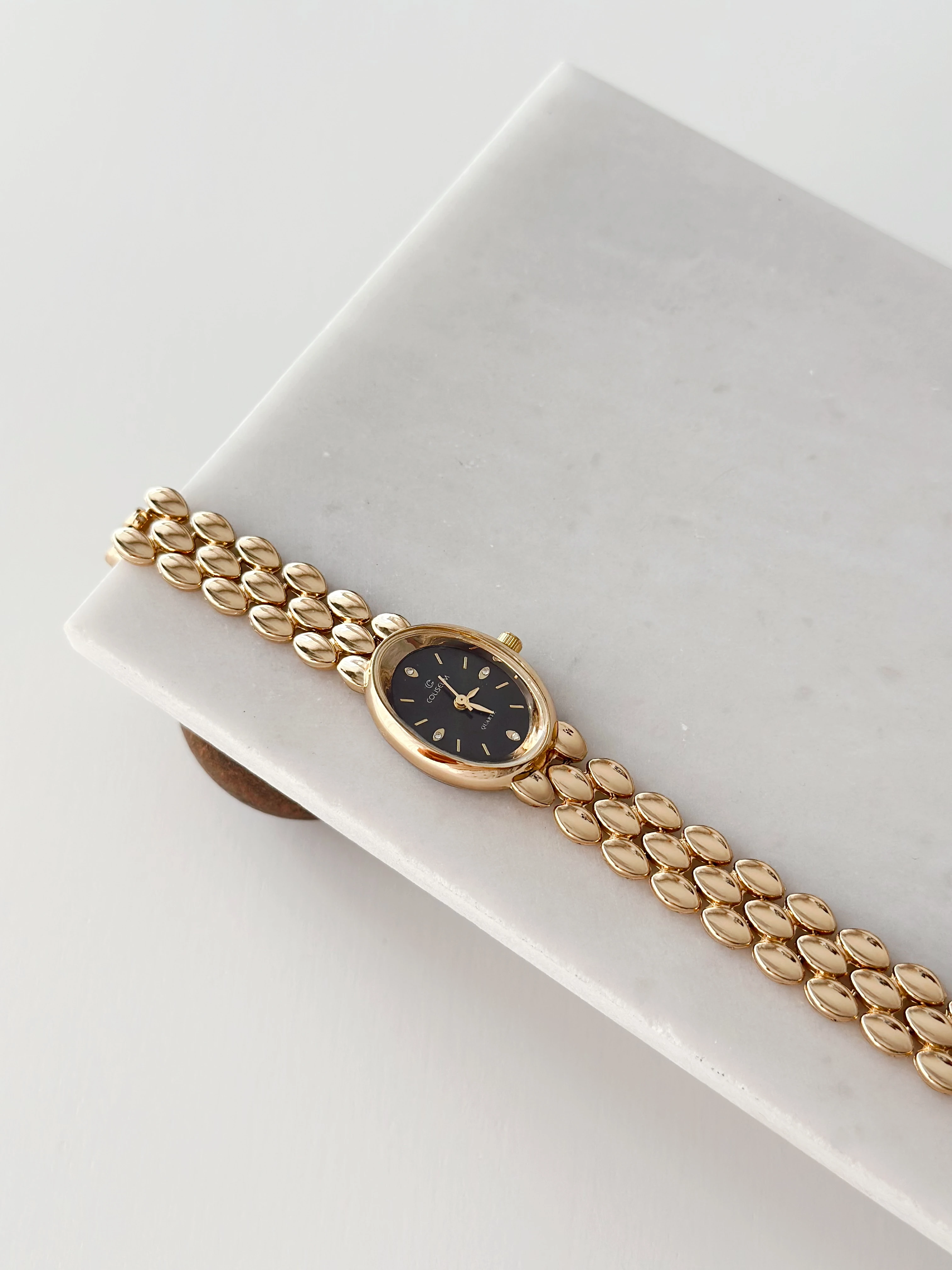 Aurora Gold Siyah Saat