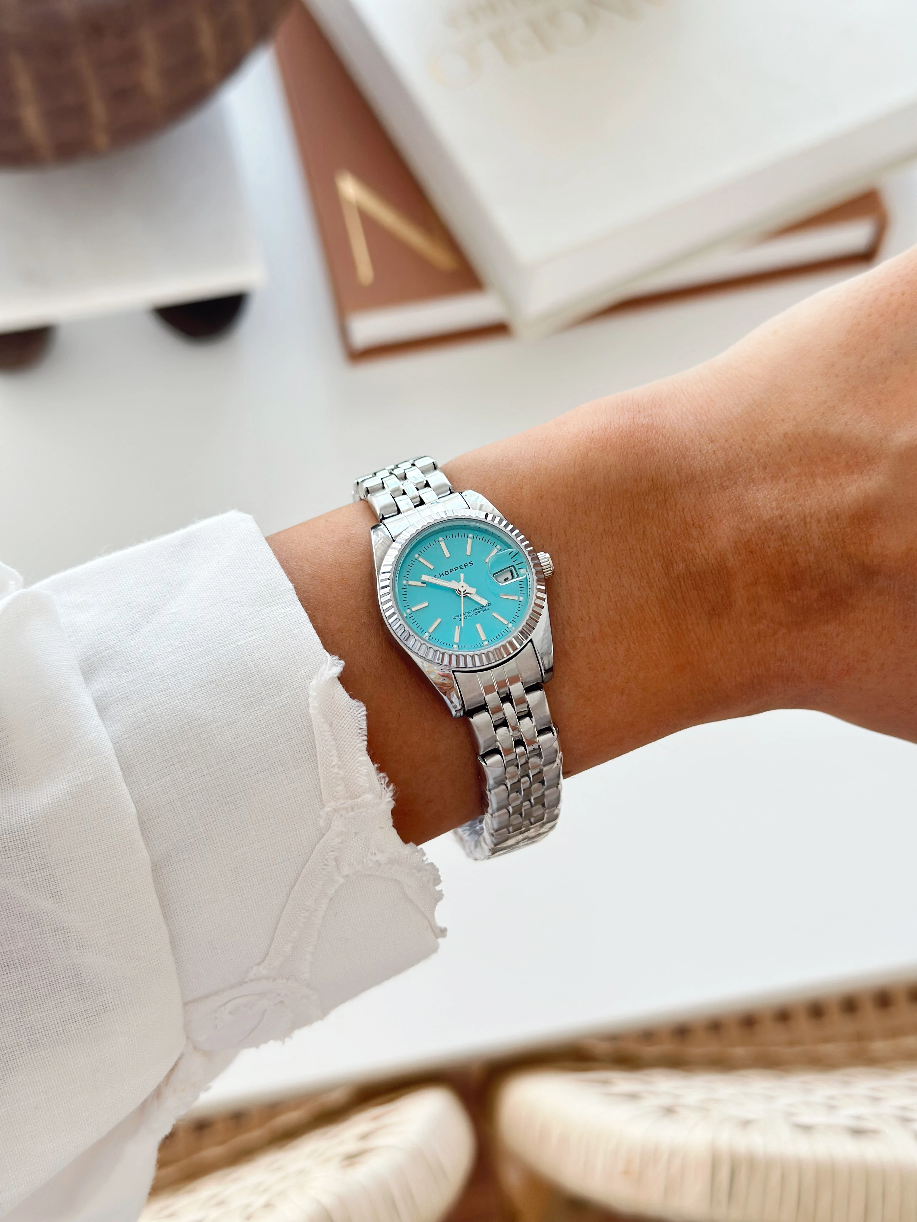 Bety Rodyum Mavi Saat