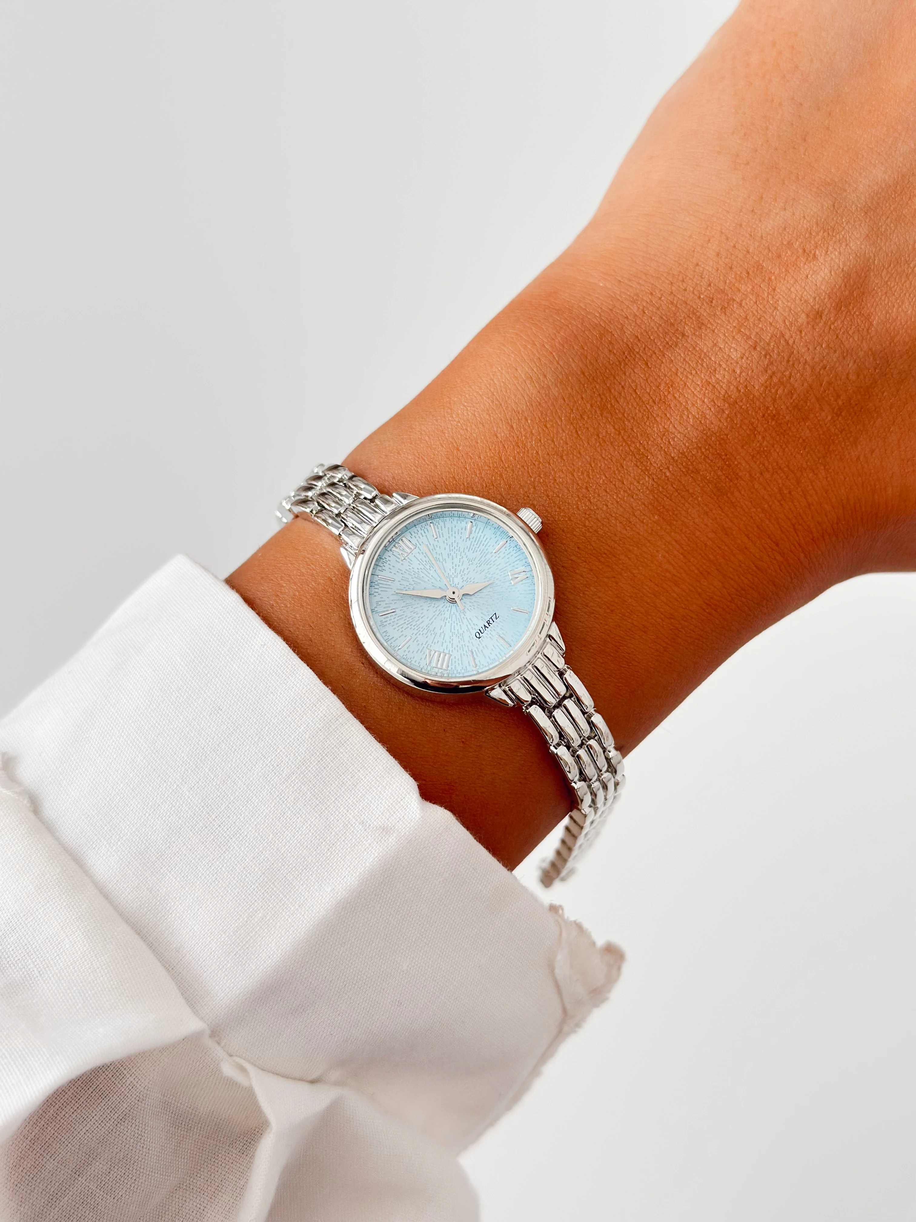 Neud Rodyum Mavi Saat