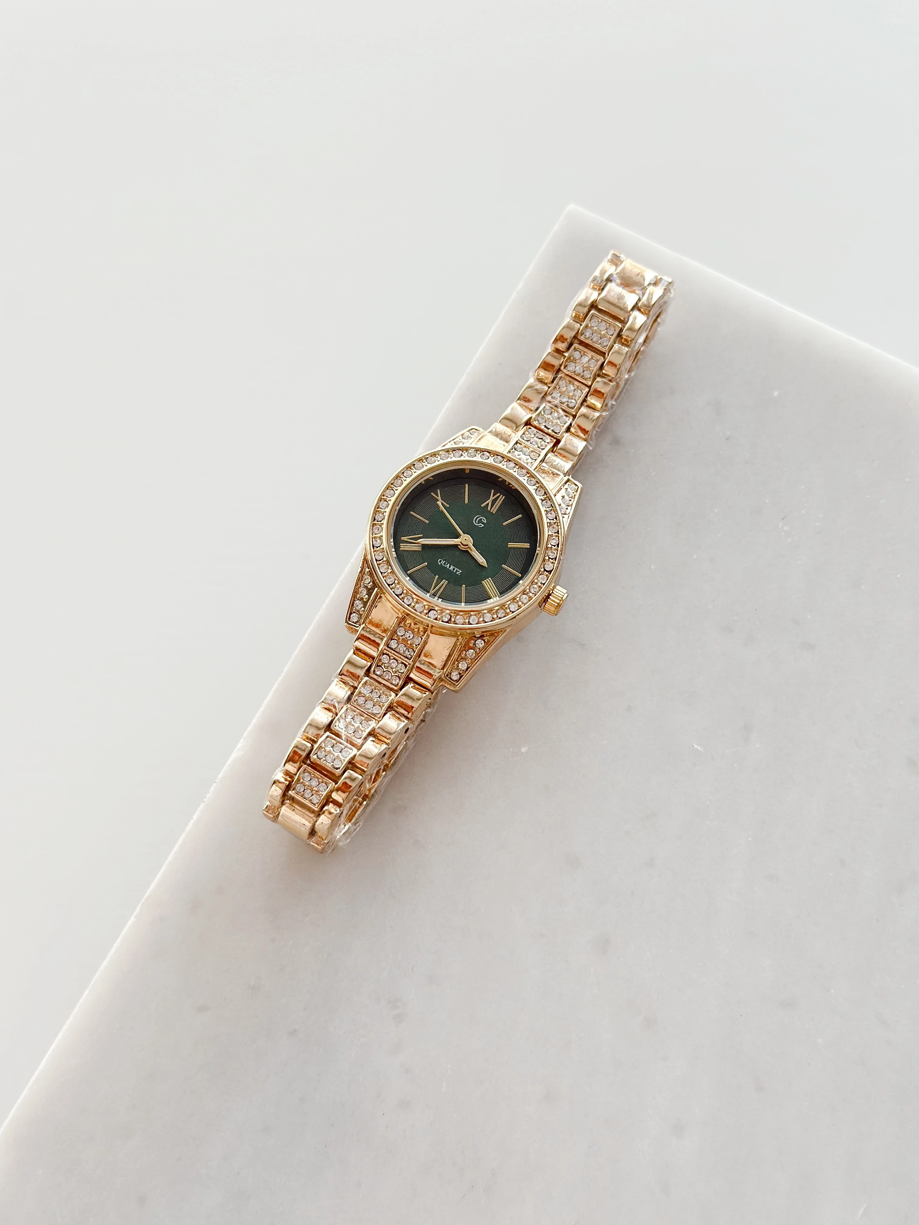 Aaron Gold Yeşil Saat