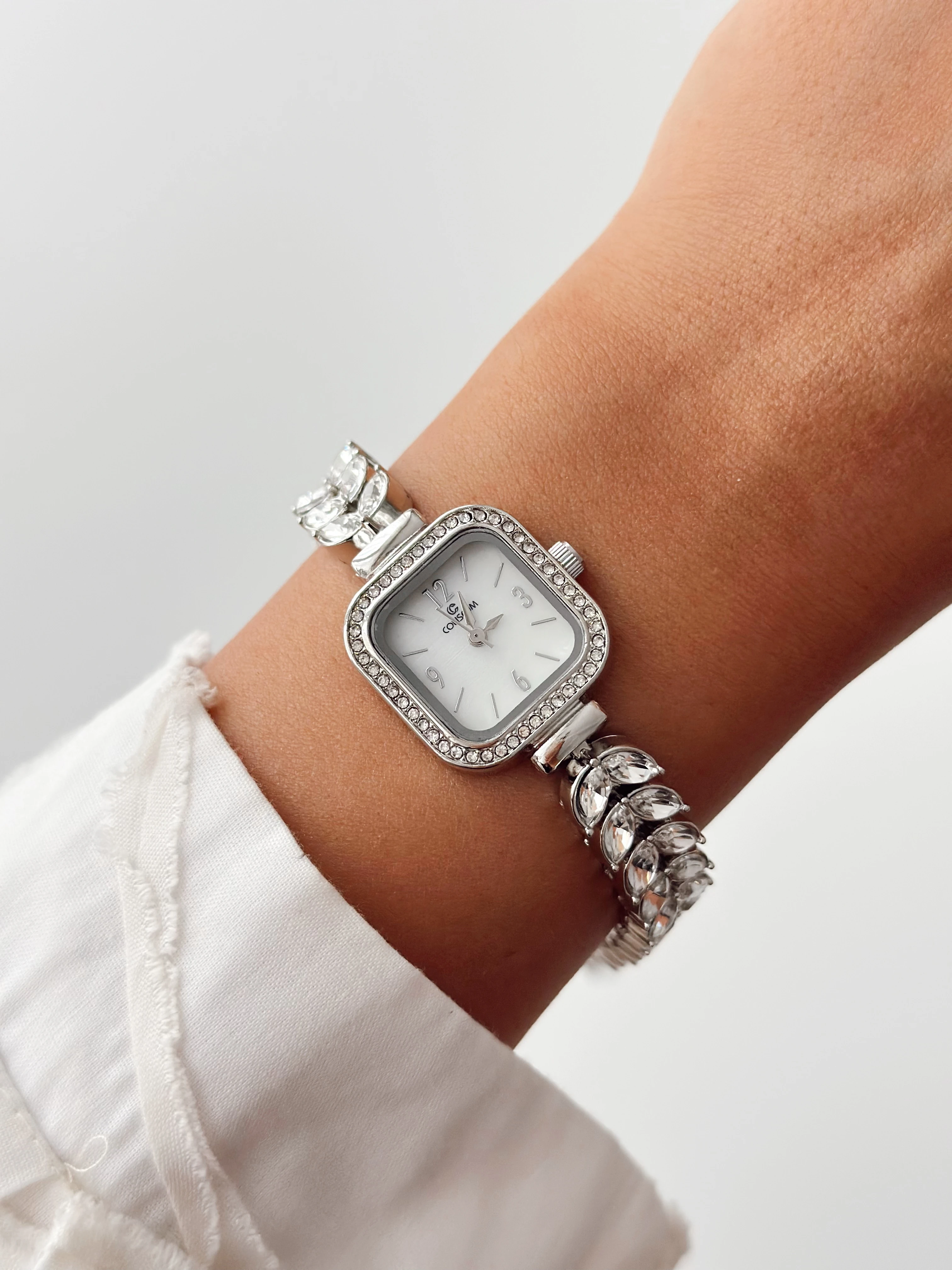 Volia Rodyum Beyaz Saat