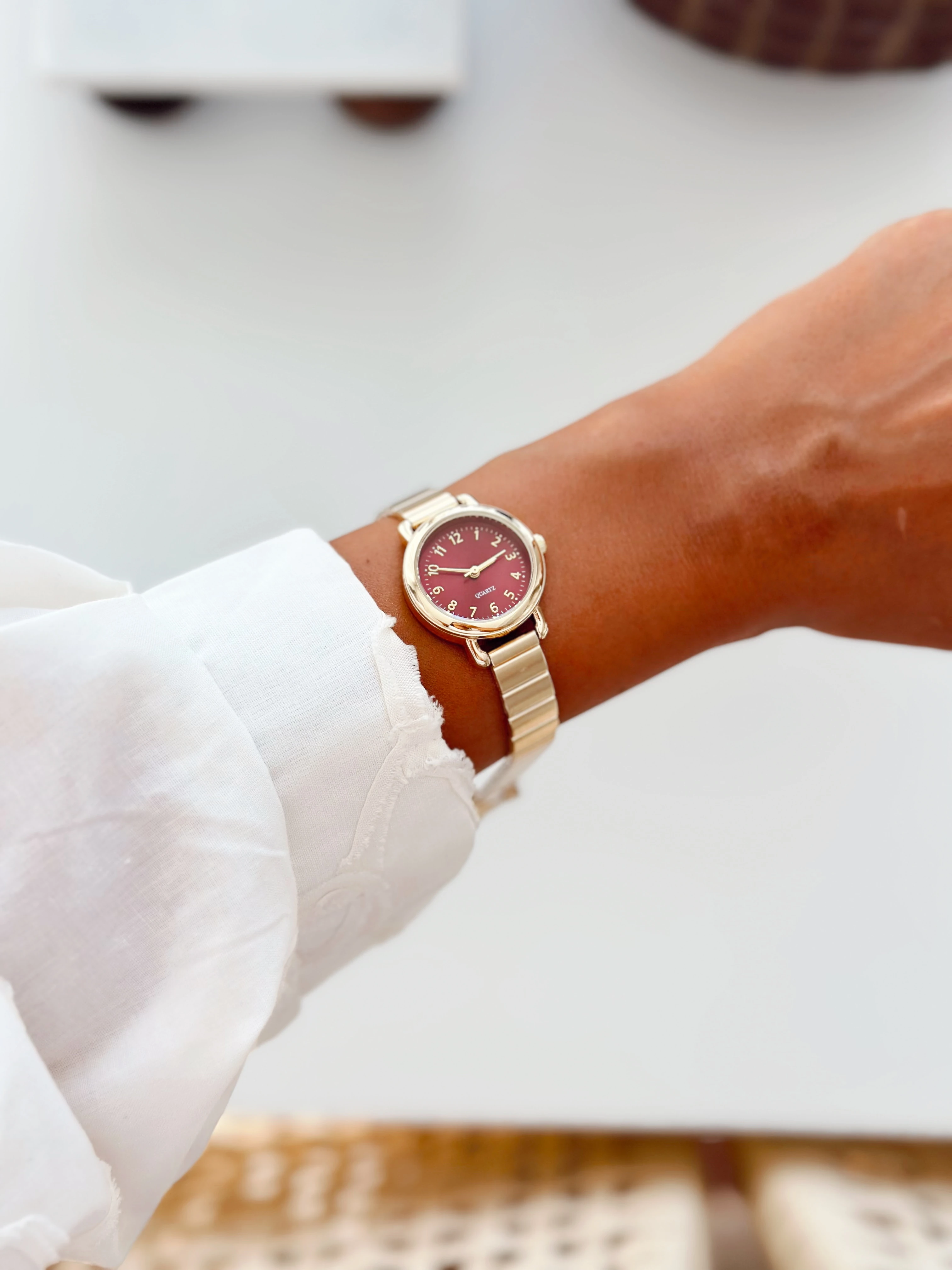 Aritsta Gold Bordo Saat