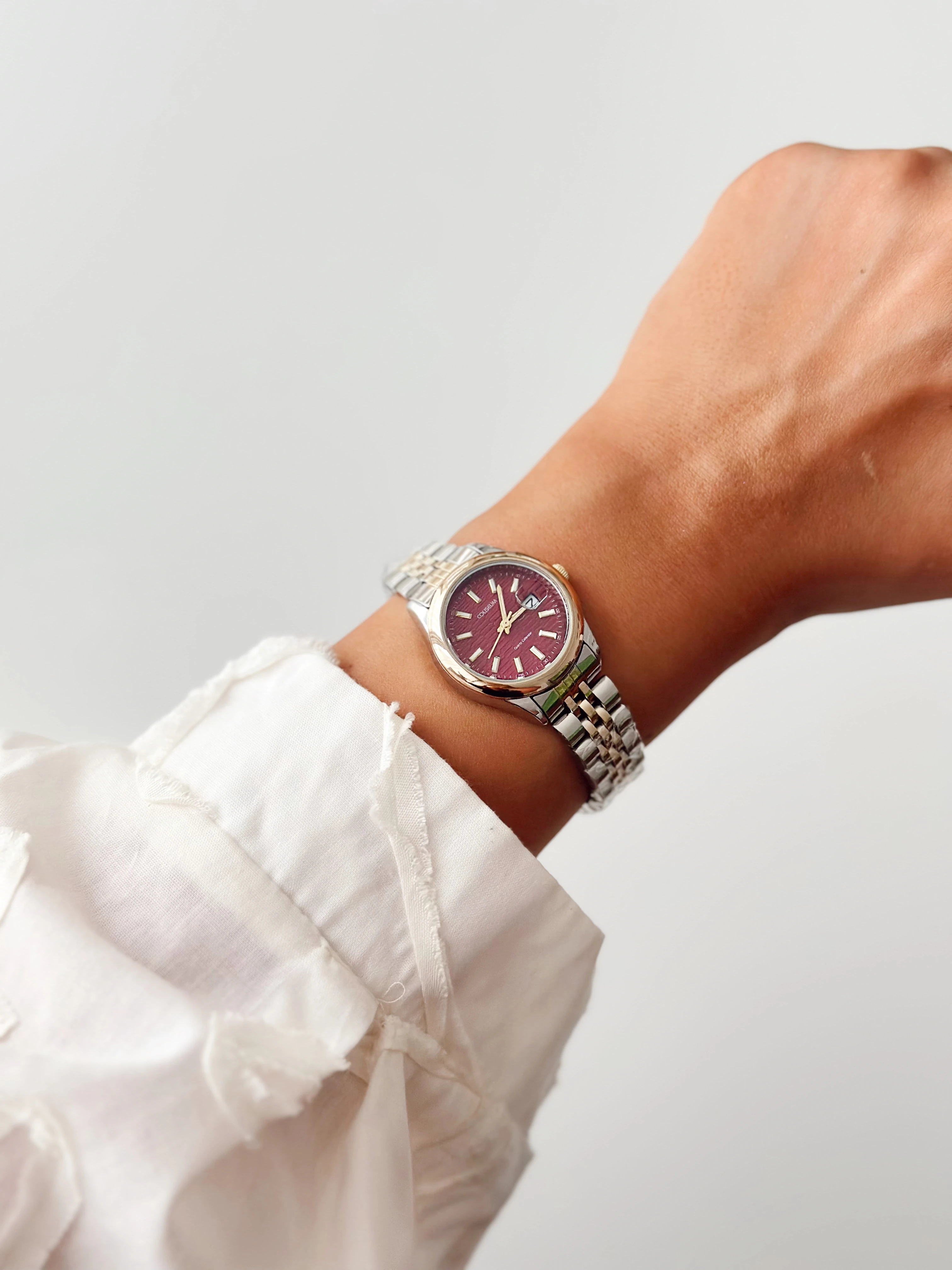 Riad Rodyum Gold Bordo Saat