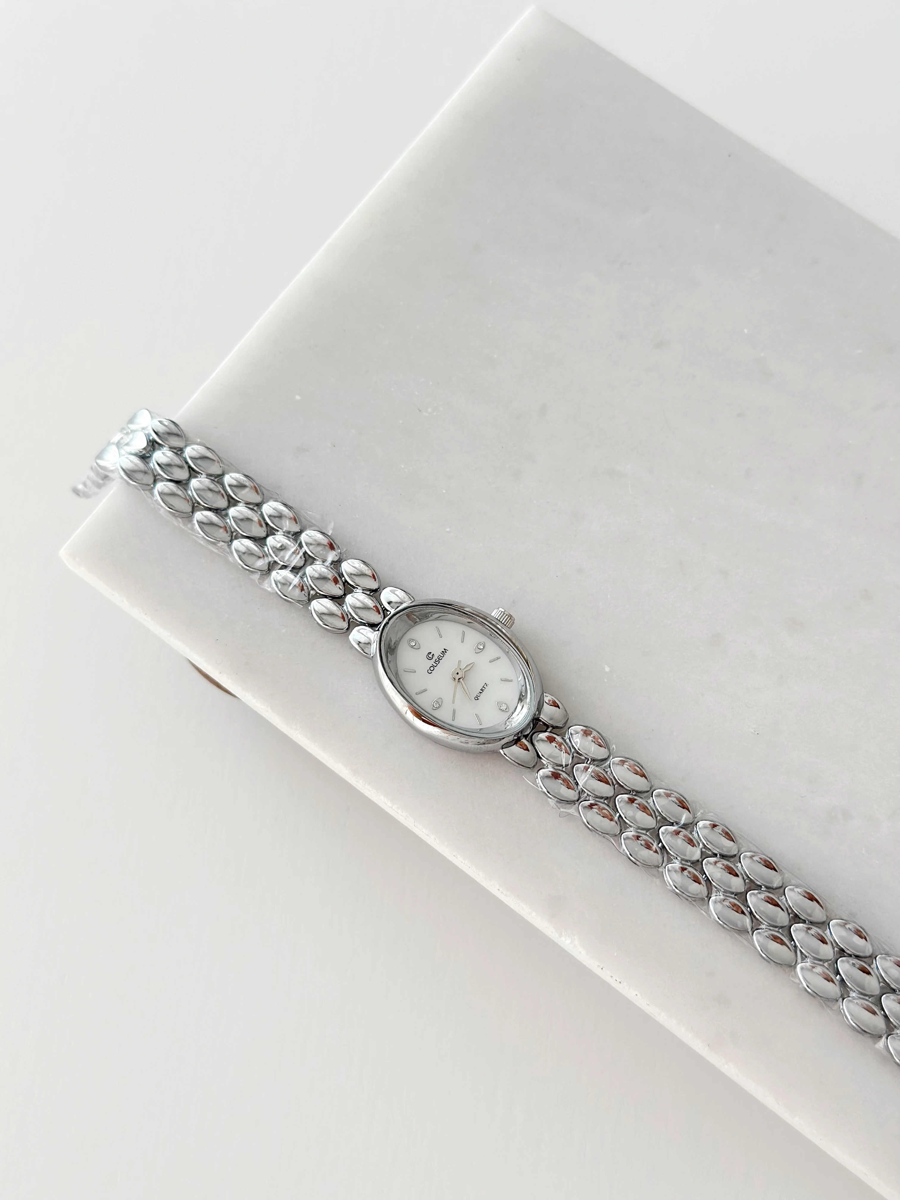 Aurora Rodyum Beyaz Saat