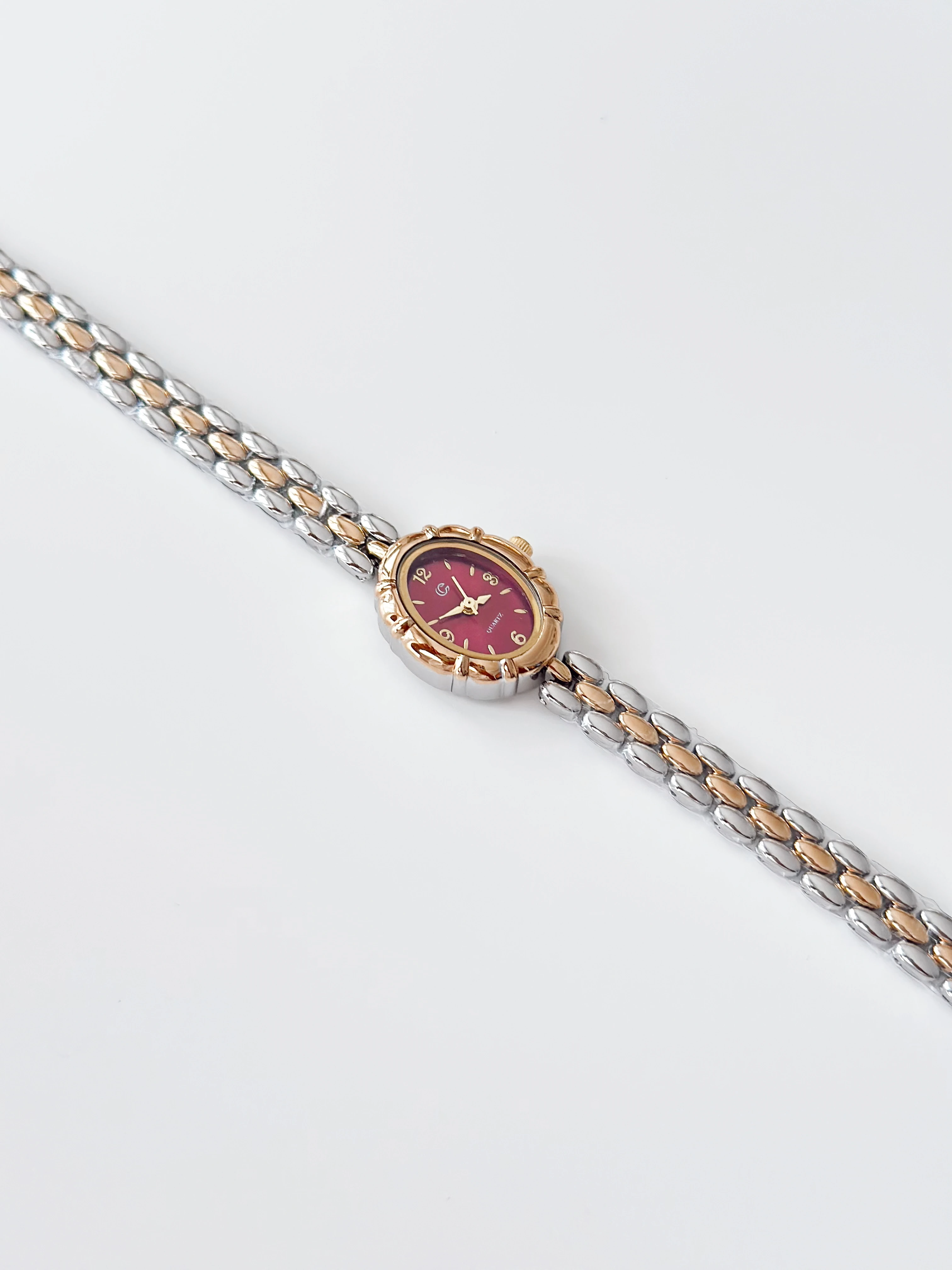 Marquret Rodyum Gold Bordo Saat