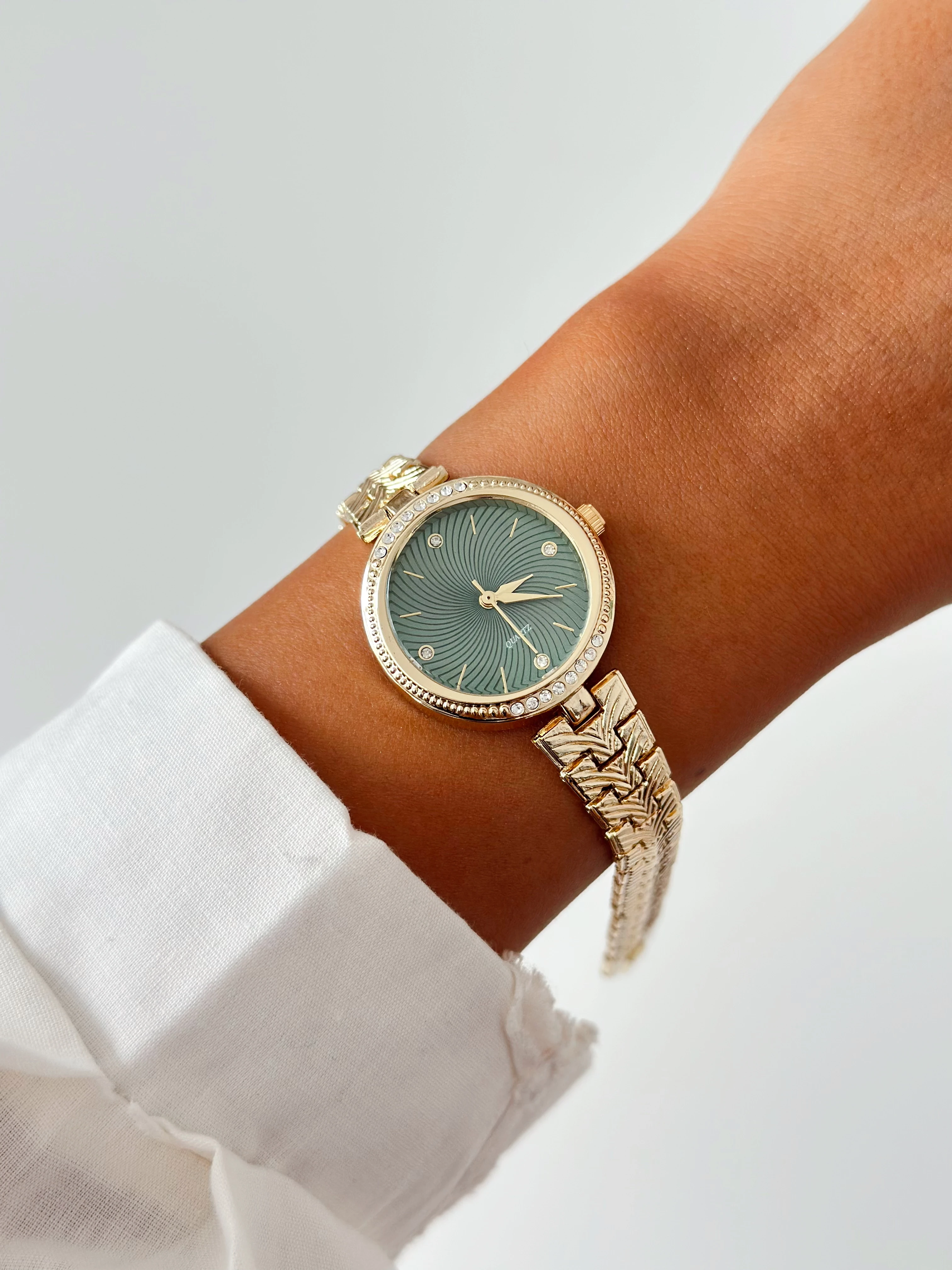 Lucky Gold Yeşil Saat