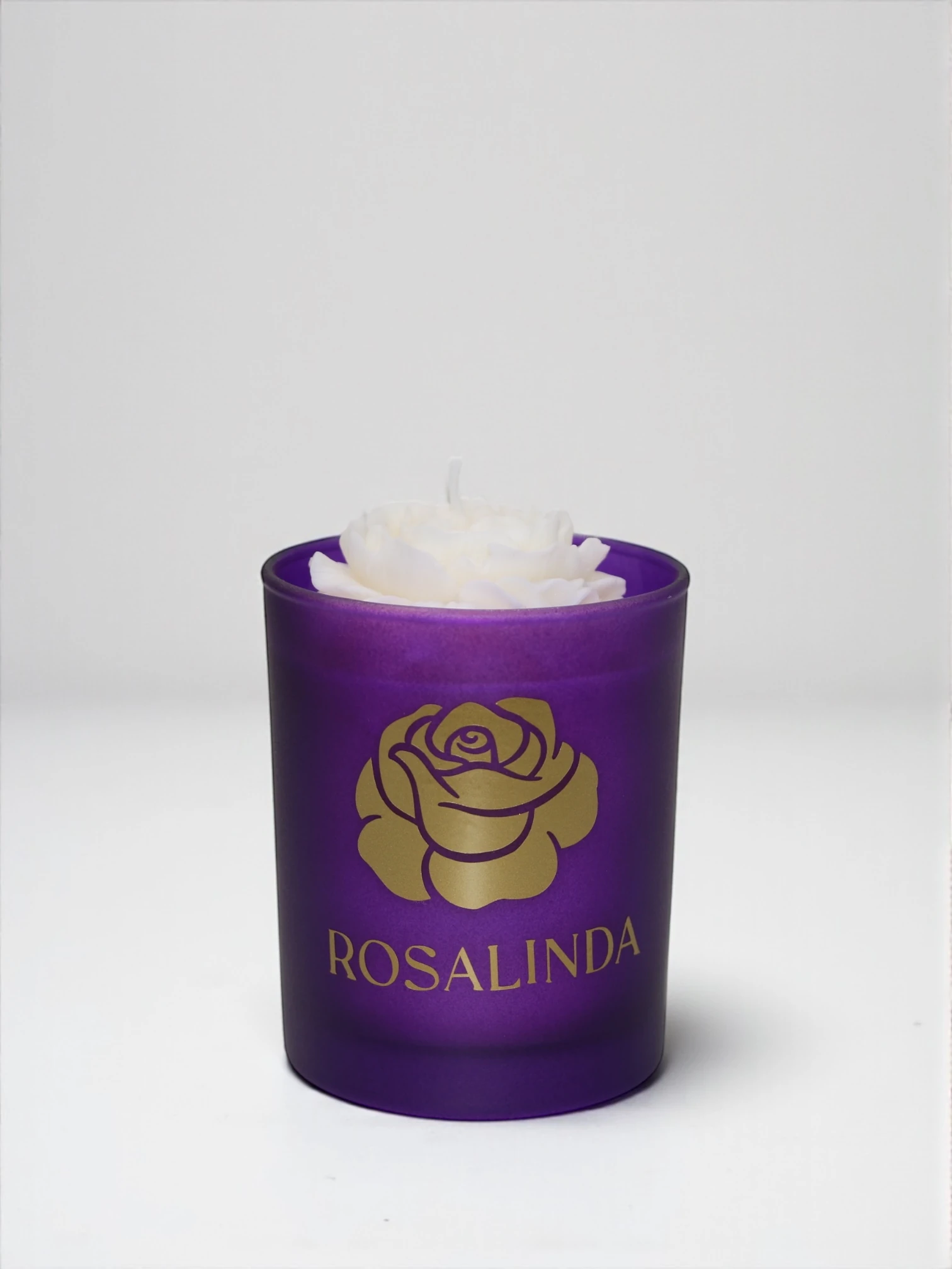 RENKLİ BARDAK MUM - Mor