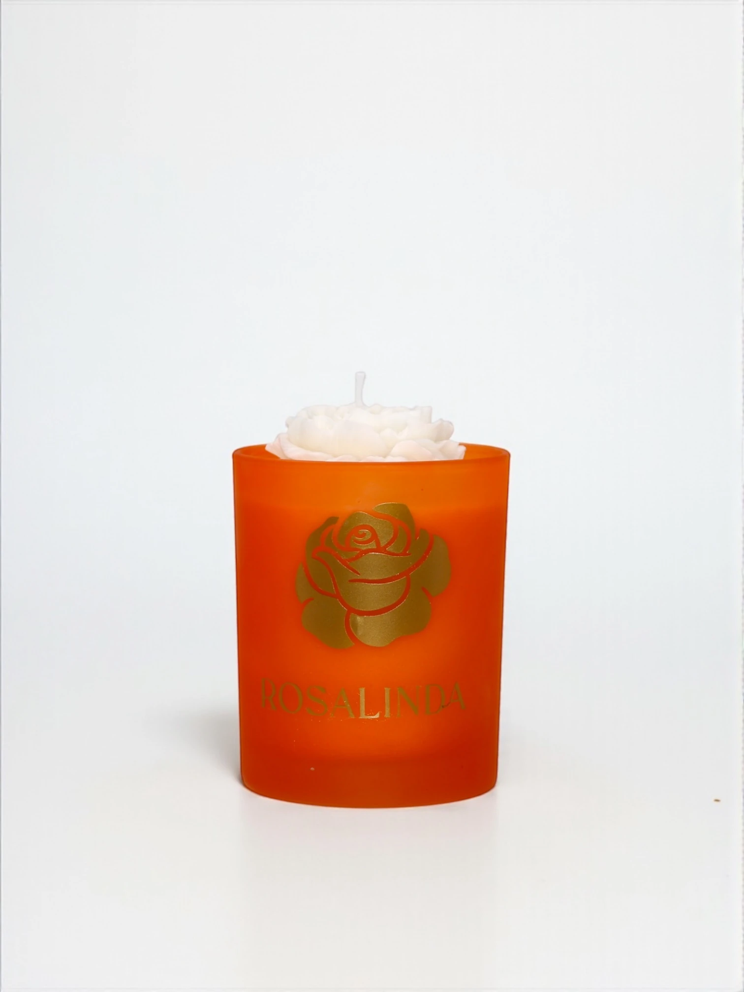 RENKLİ BARDAK MUM - Turuncu