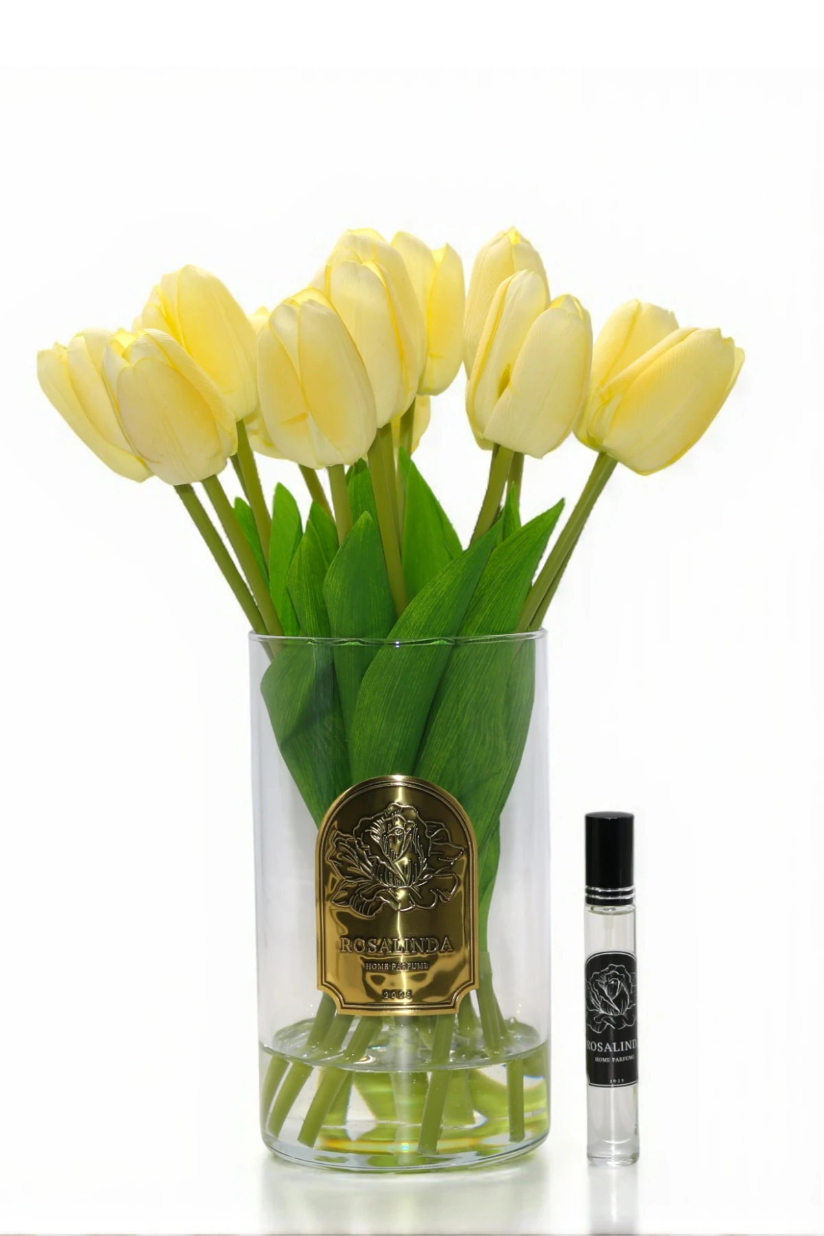 GOLD UZUN CAM LALE - Krem