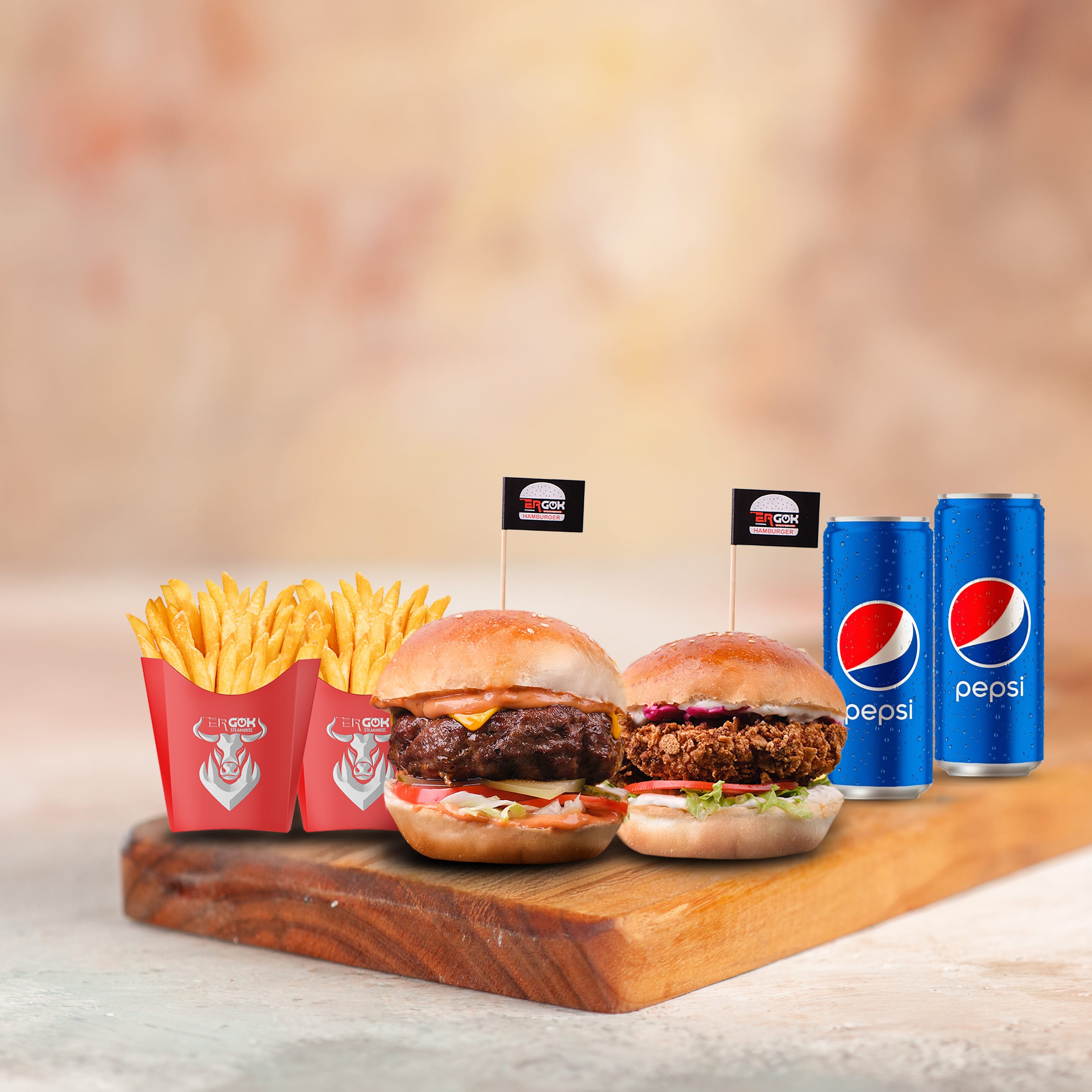 2’li Burger Menü