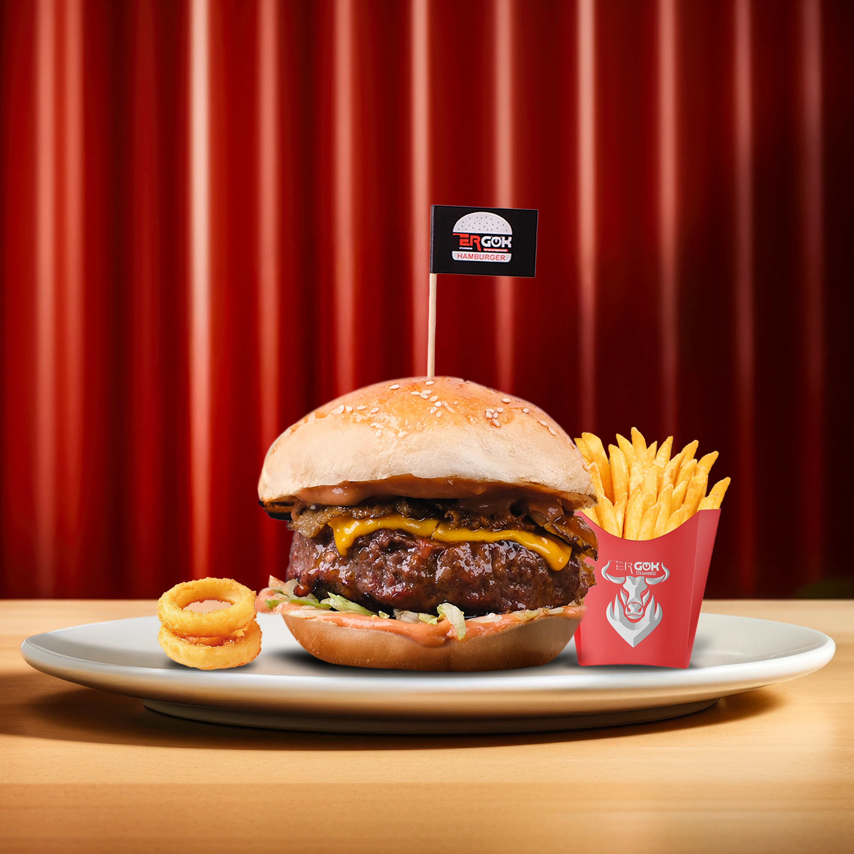 İstiridye Mantarlı Burger