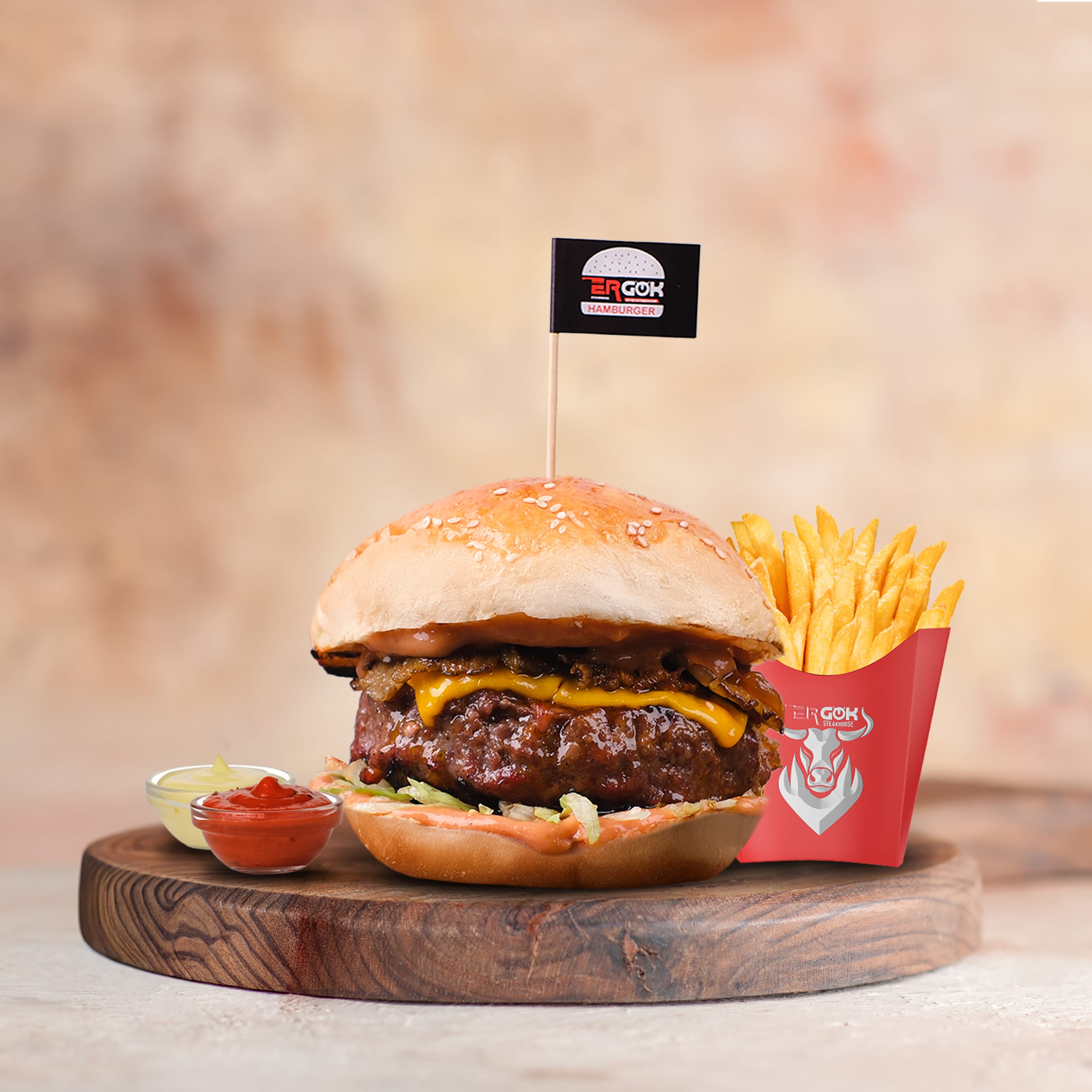 İstiridye Mantarlı Burger