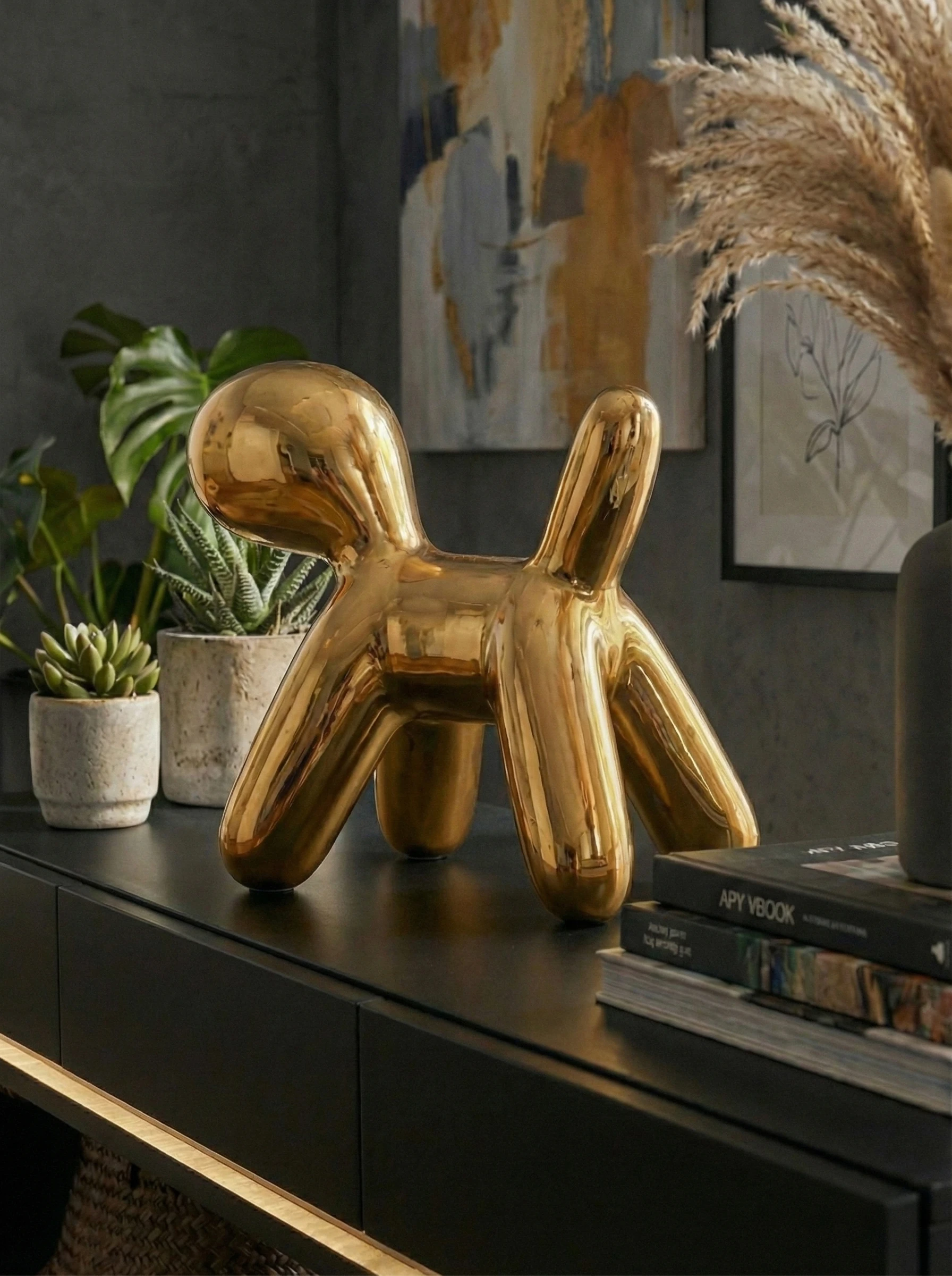 Modern Köpek Büyük (Gold)